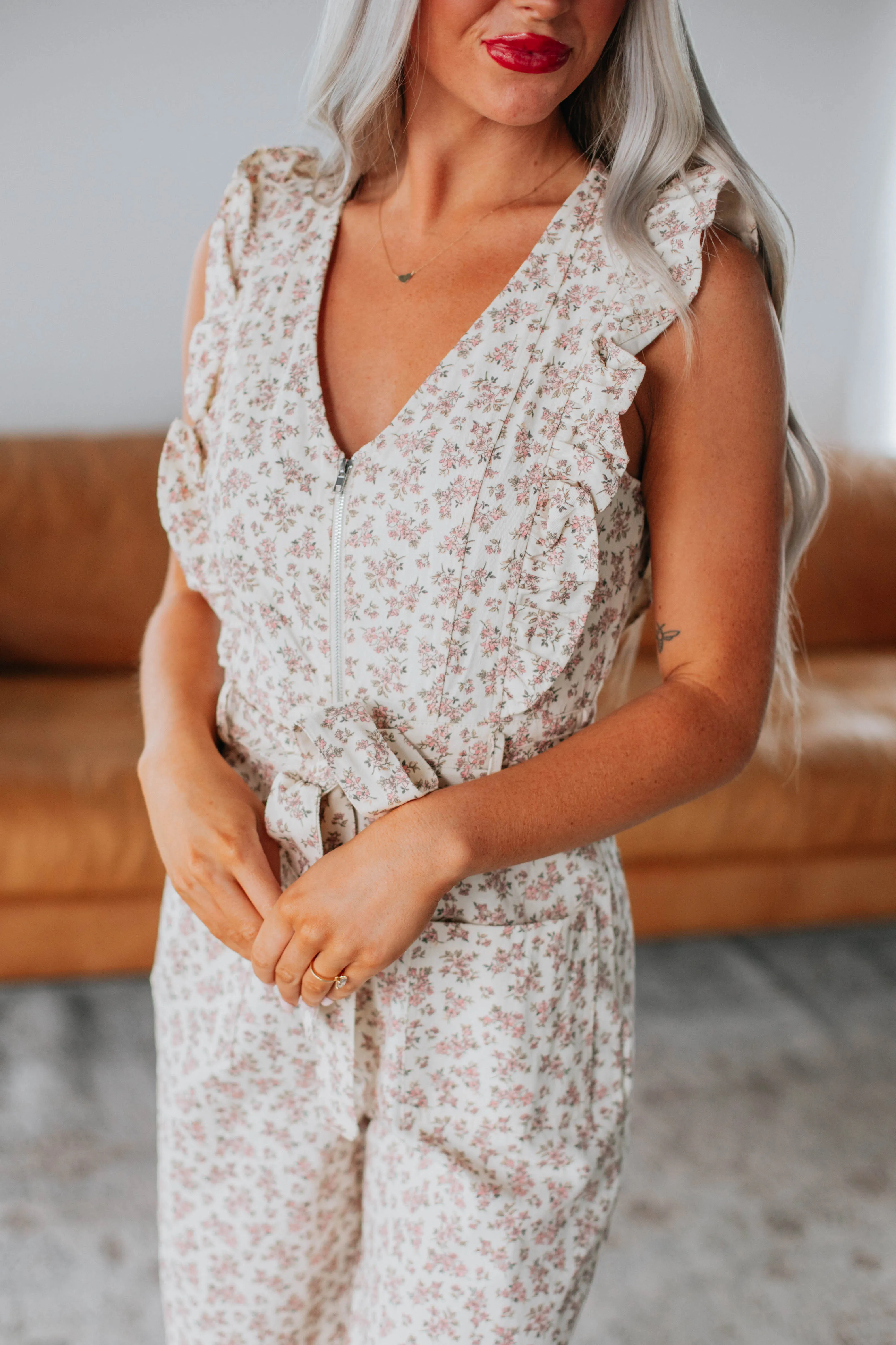 Juliana Floral Jumpsuit sold by Wild Oak Boutique product image thumbnail 2