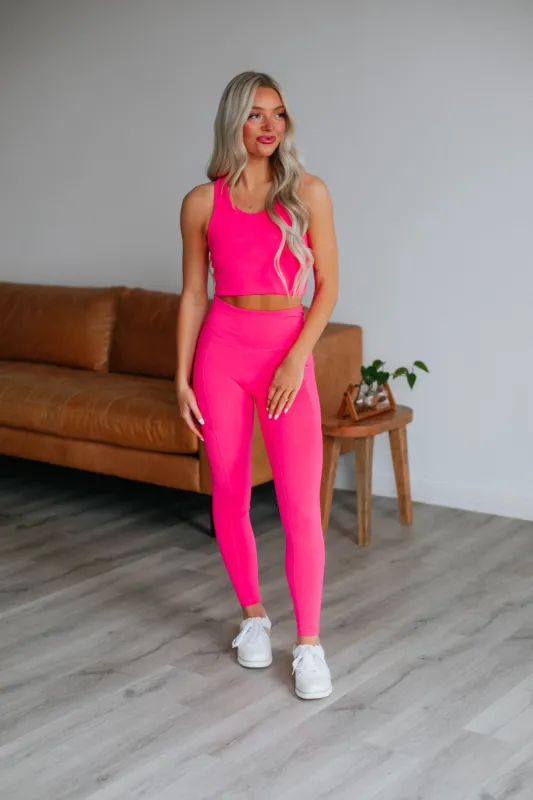 Astoria Active Leggings - Hot Pink sold by Wild Oak Boutique