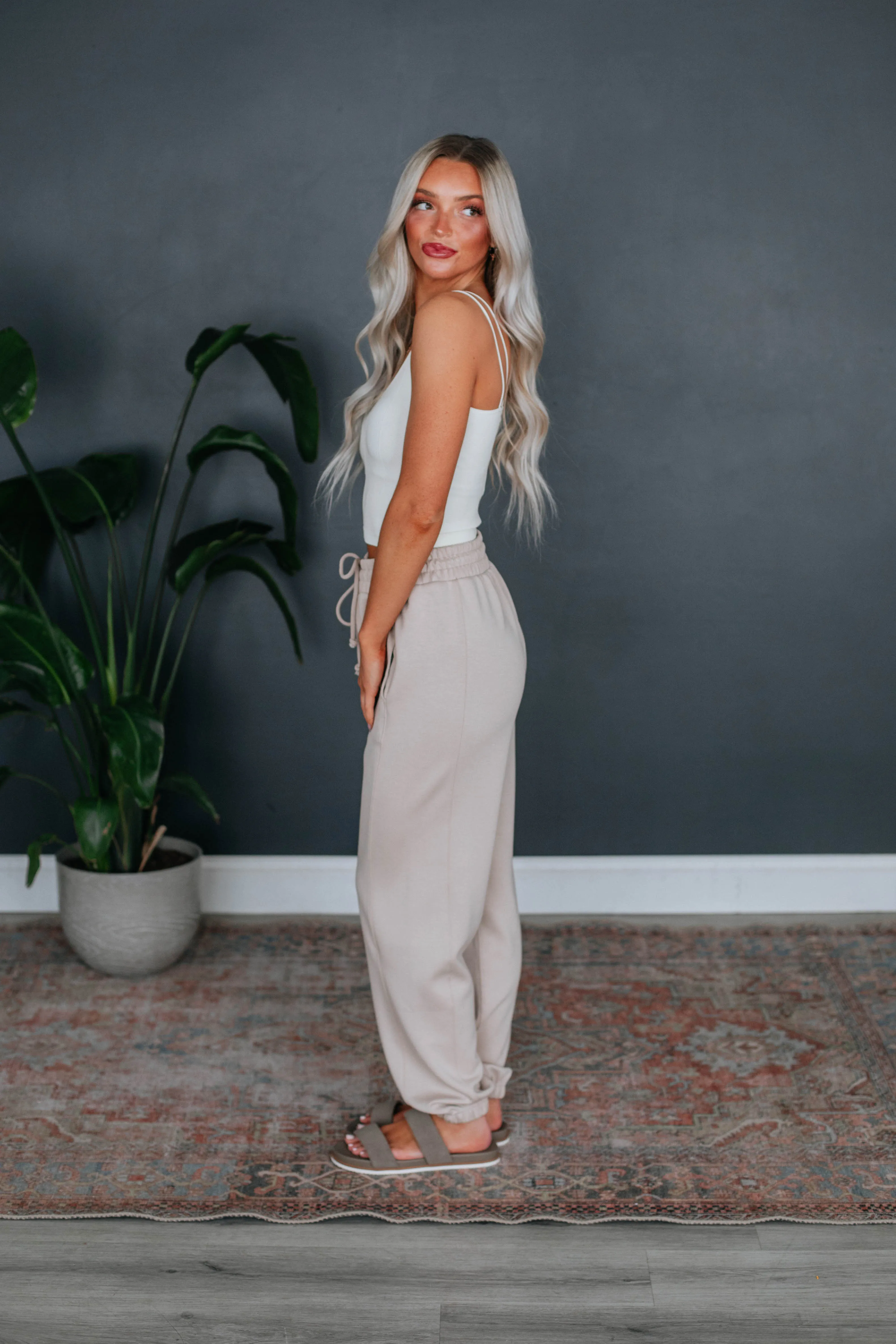 Corwin Lounge Joggers - Natural sold by Wild Oak Boutique product image thumbnail 2