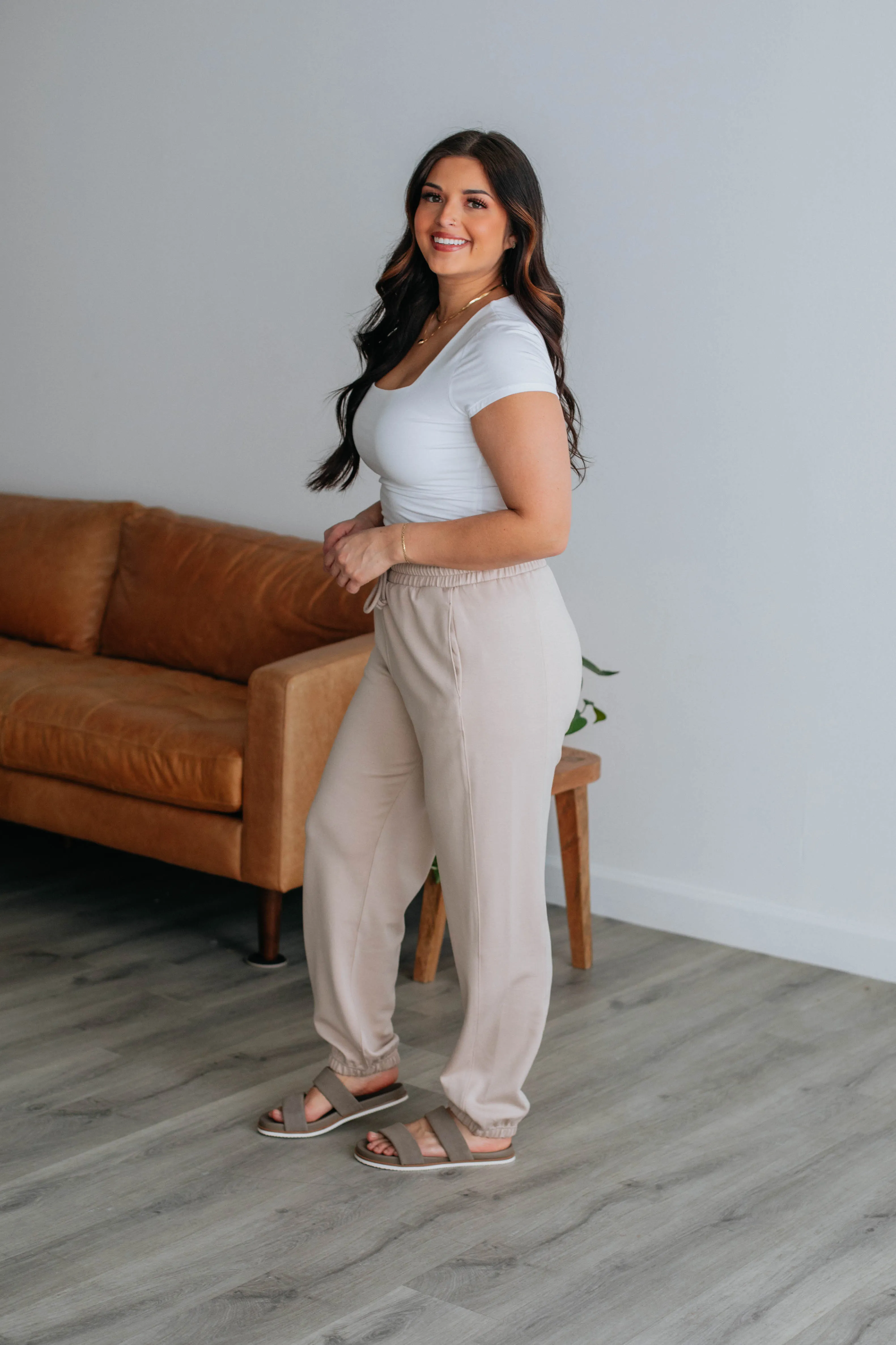 Corwin Lounge Joggers - Natural sold by Wild Oak Boutique product image thumbnail 4