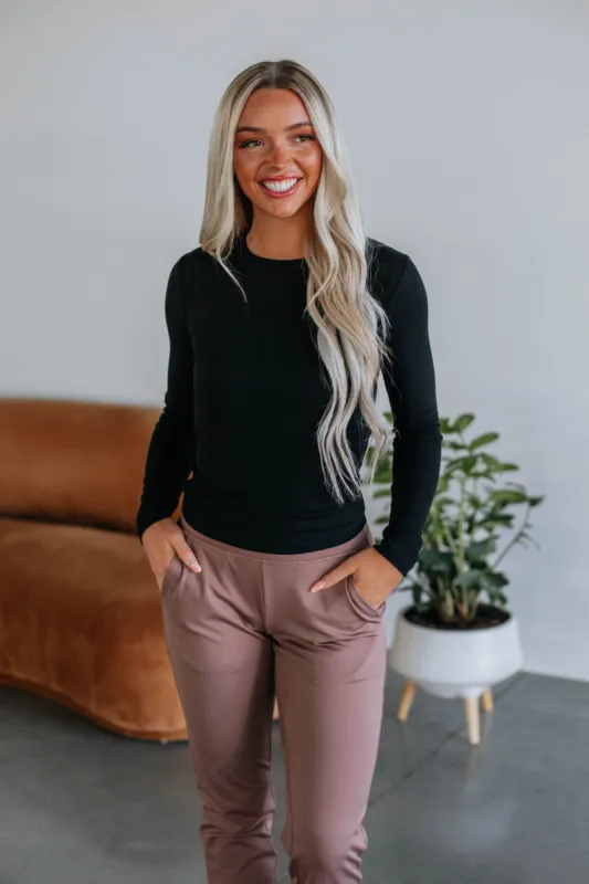 Remi Ribbed Top - Black sold by Wild Oak Boutique