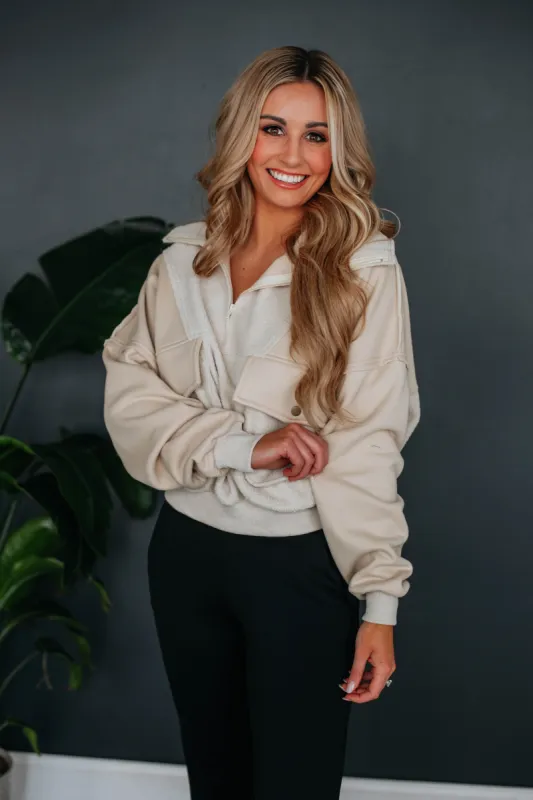 Livia Pullover - Natural sold by Wild Oak Boutique