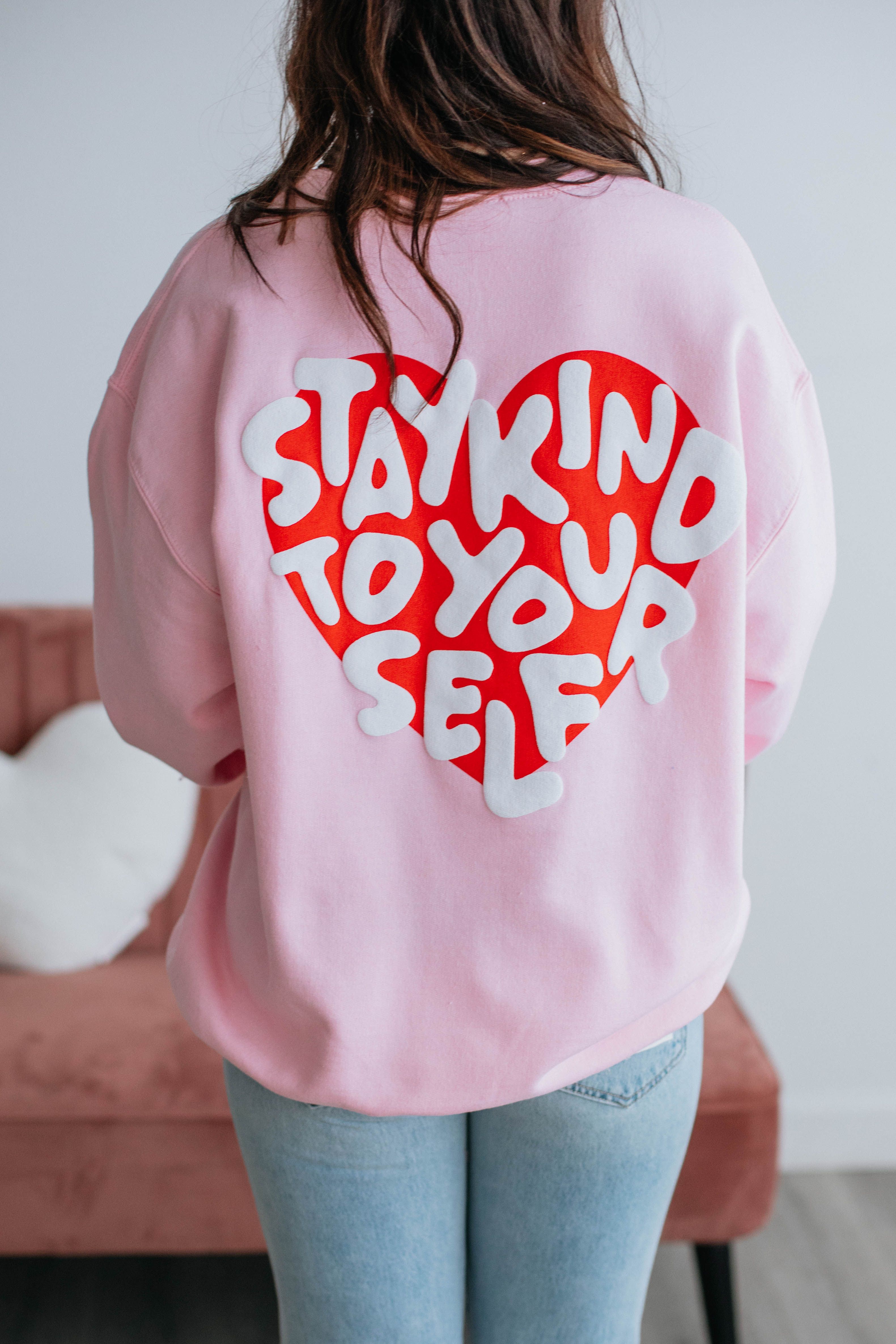 Stay Kind Oversized Crewneck sold by Wild Oak Boutique product image thumbnail 2