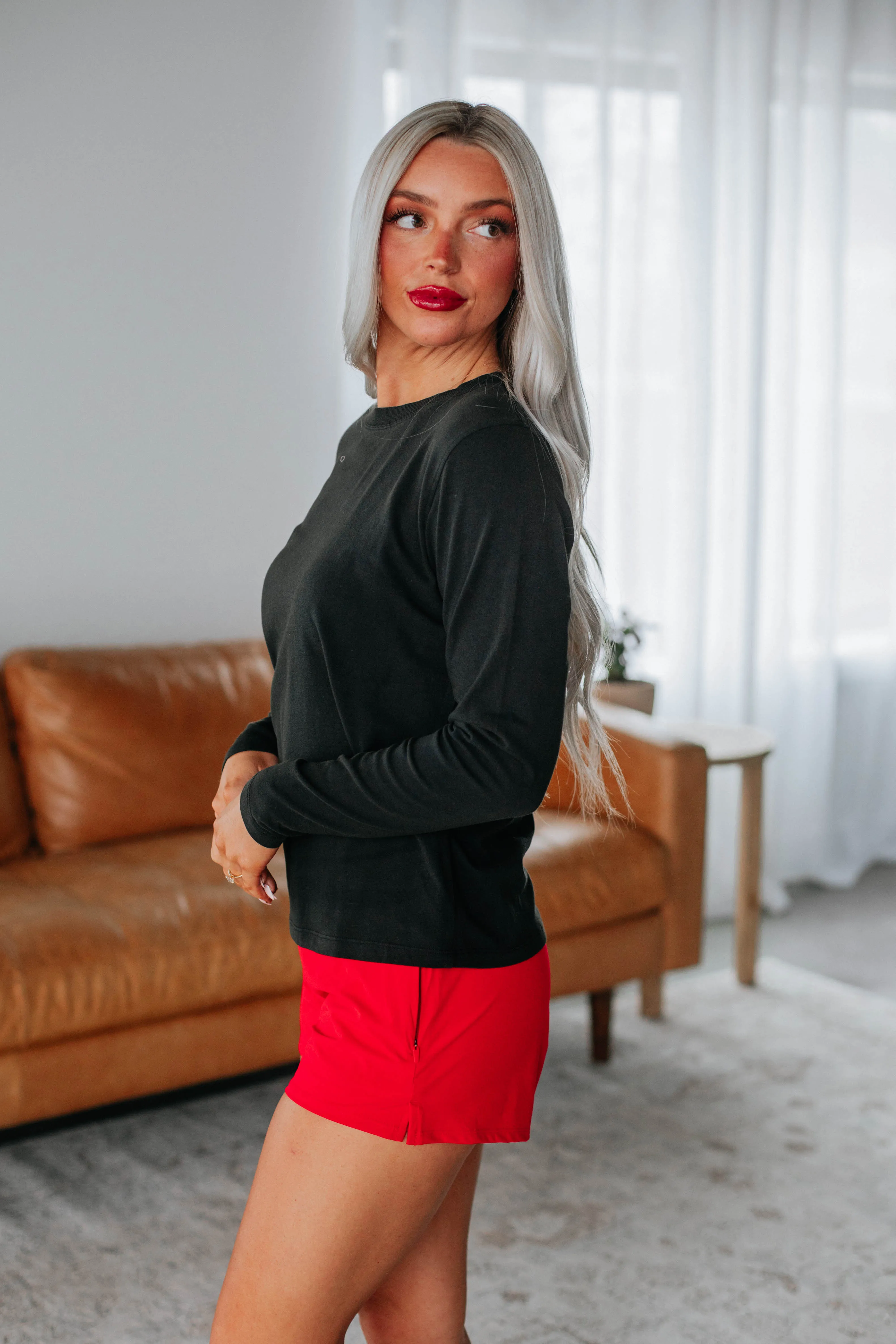 Shanna Long Sleeve Tee - Black sold by Wild Oak Boutique product image thumbnail 5