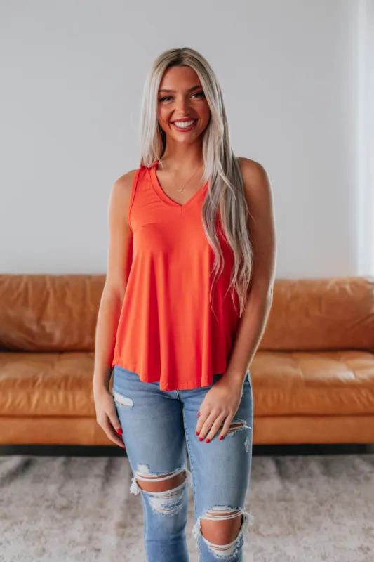Teyana Tank - Coral sold by Wild Oak Boutique
