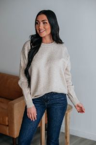 Kelsey Sweater - Beige sold by Wild Oak Boutique