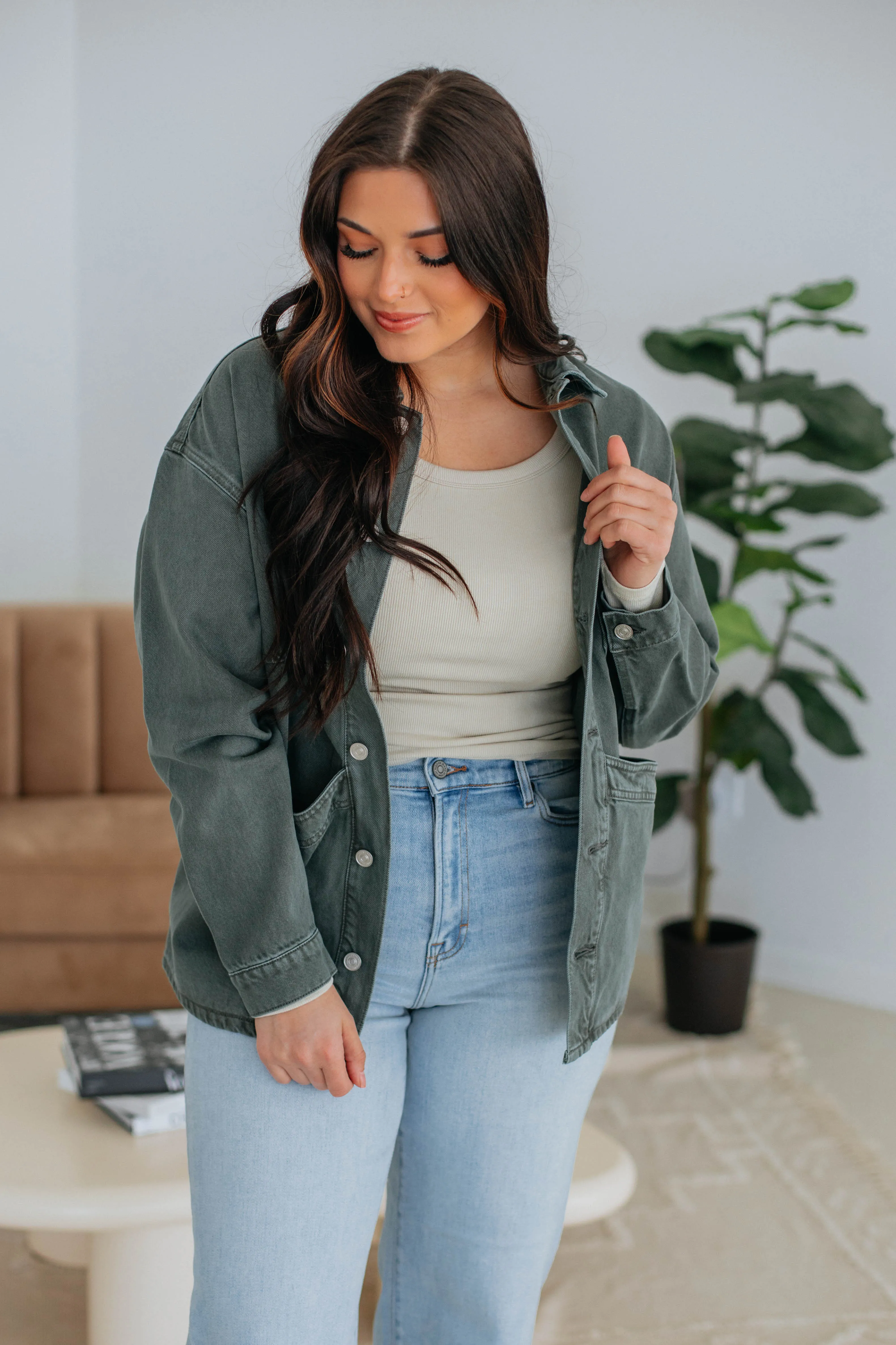 Noel KanCan Denim Jacket sold by Wild Oak Boutique product image thumbnail 3