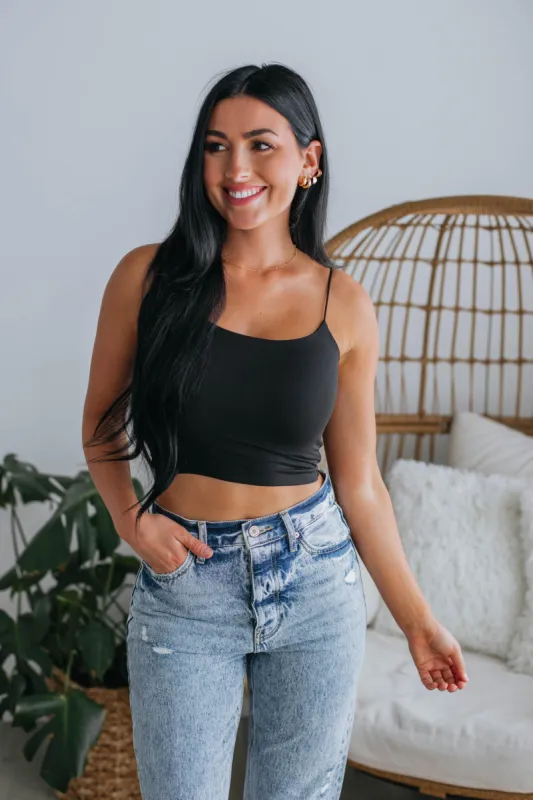 Mila Basic Tank - Black sold by Wild Oak Boutique