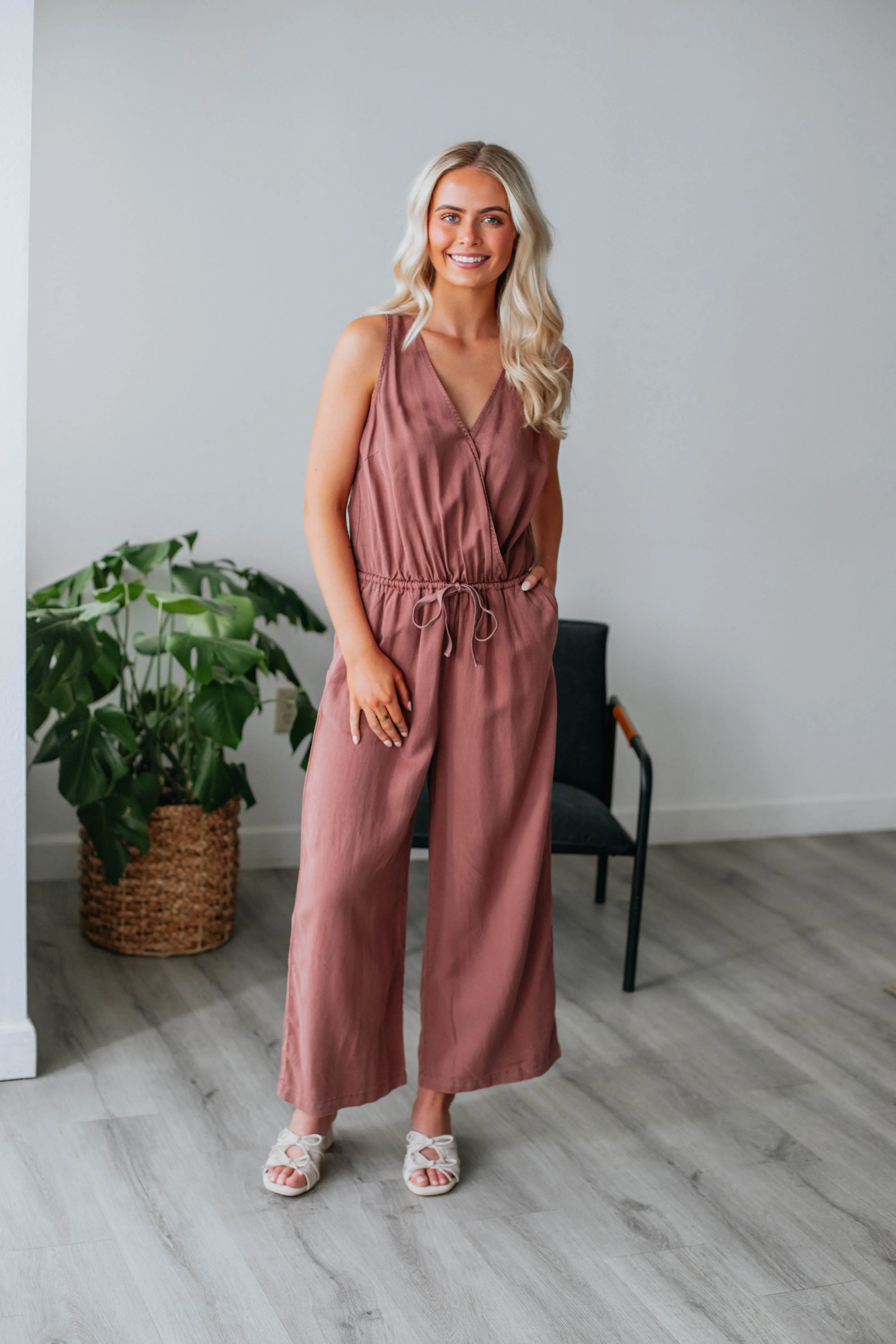 Keren Jumpsuit - Dusty Mauve sold by Wild Oak Boutique