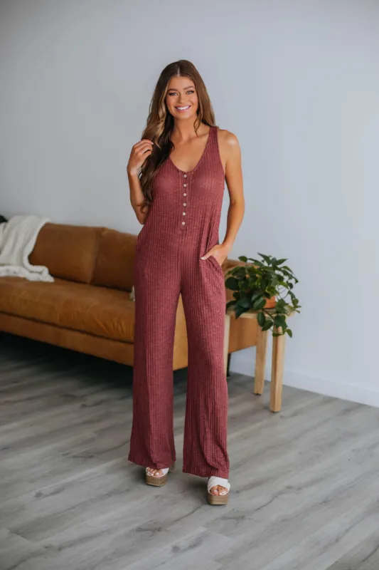 Campbell Ribbed Jumpsuit made by By Together