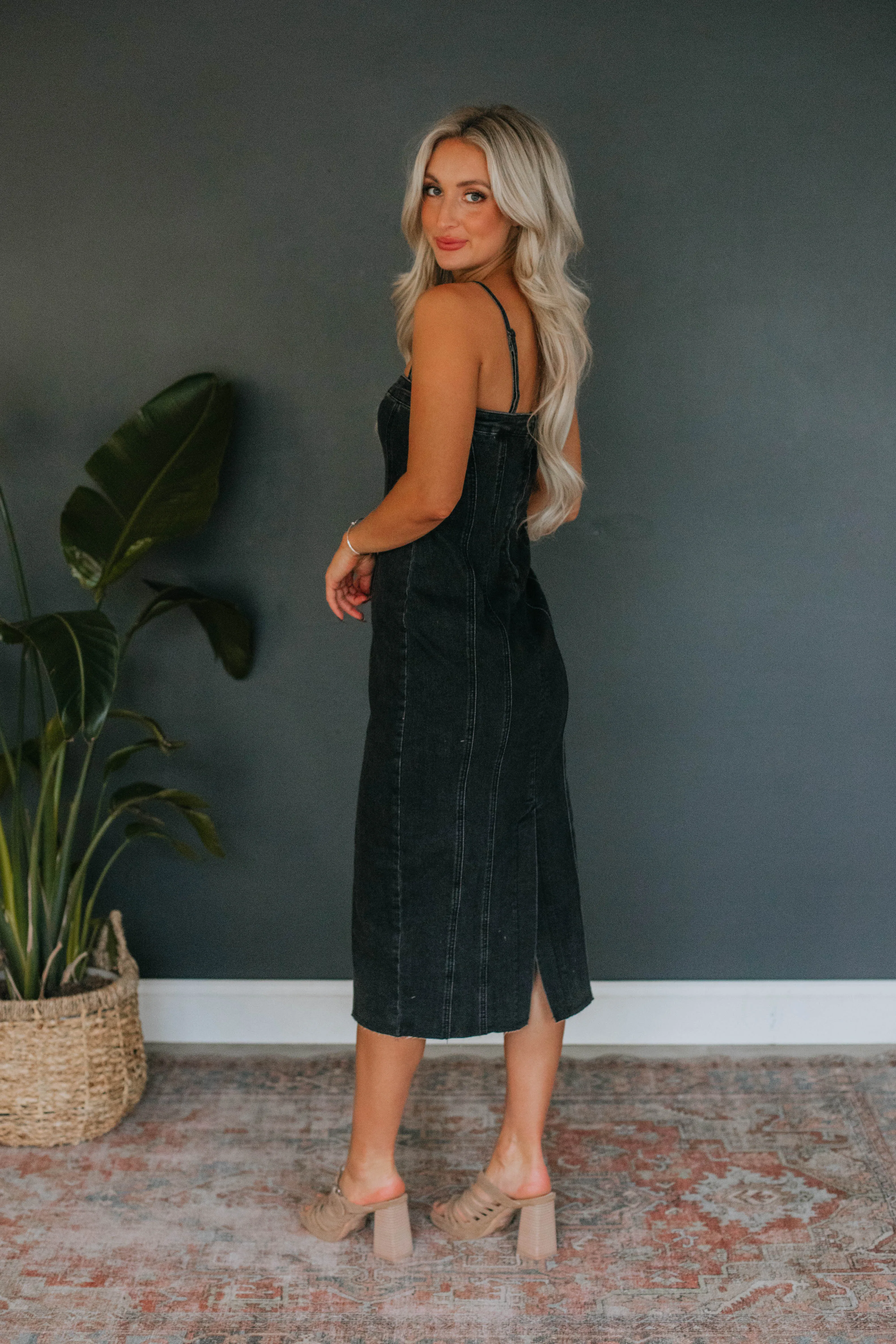 Haven Denim Midi Dress sold by Wild Oak Boutique product image thumbnail 2