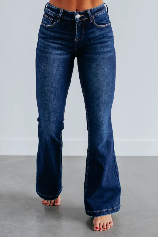 Palmer Risen Flare Jeans - Dark Wash sold by Wild Oak Boutique