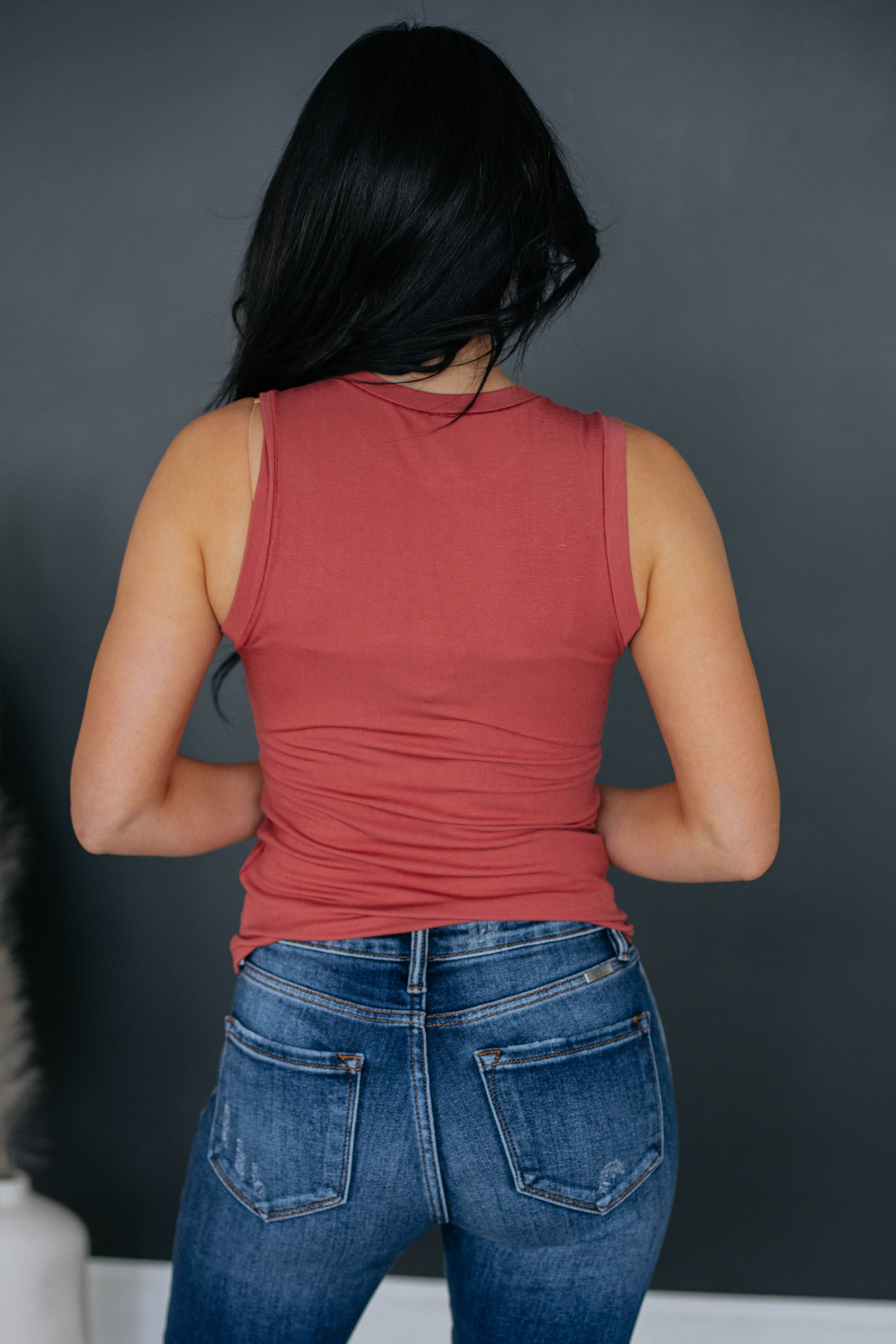 Renee Basic Tank - Sienna sold by Wild Oak Boutique product image thumbnail 5