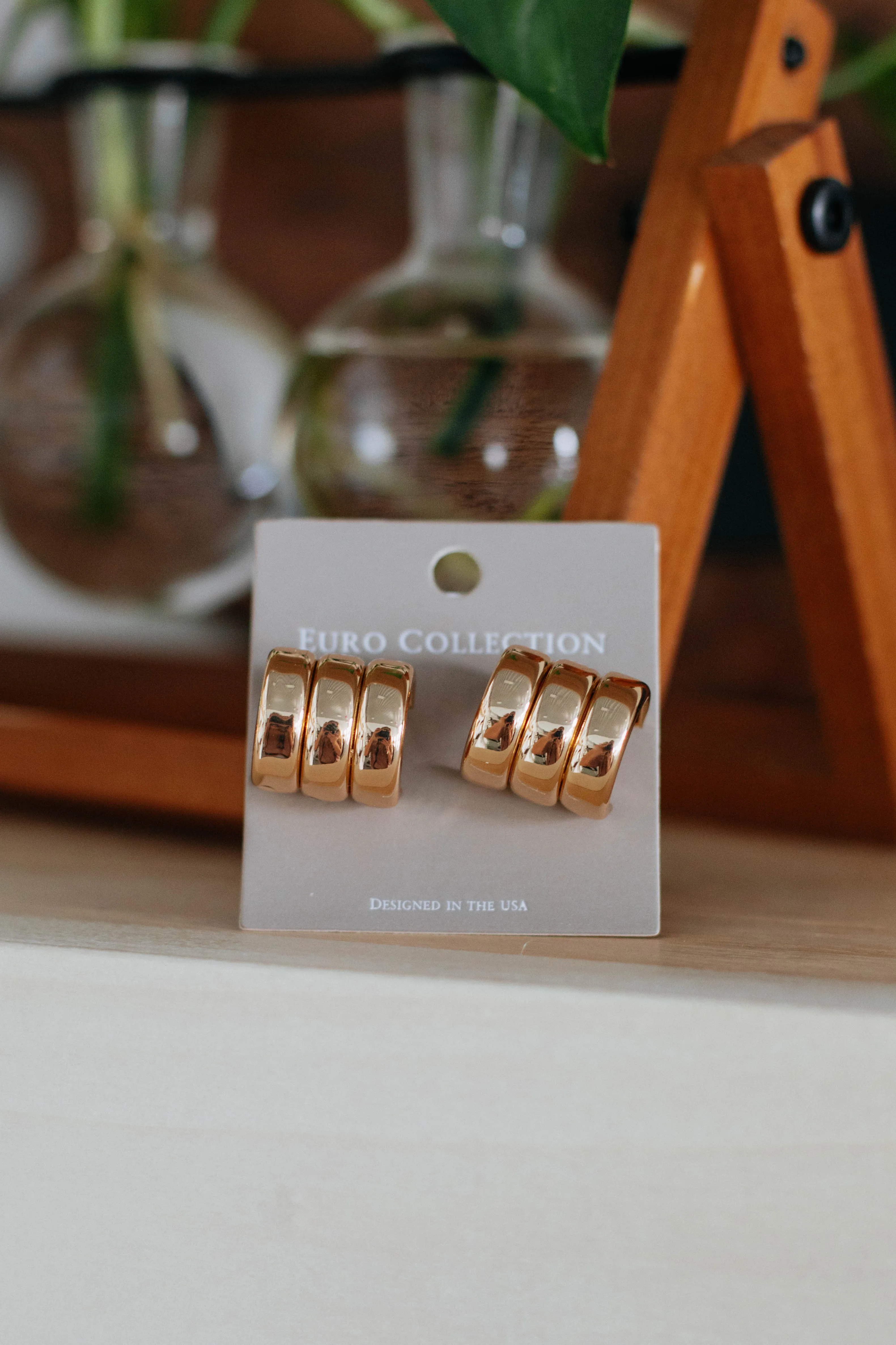 Wild Thing Earrings - Gold sold by Wild Oak Boutique product image thumbnail 2
