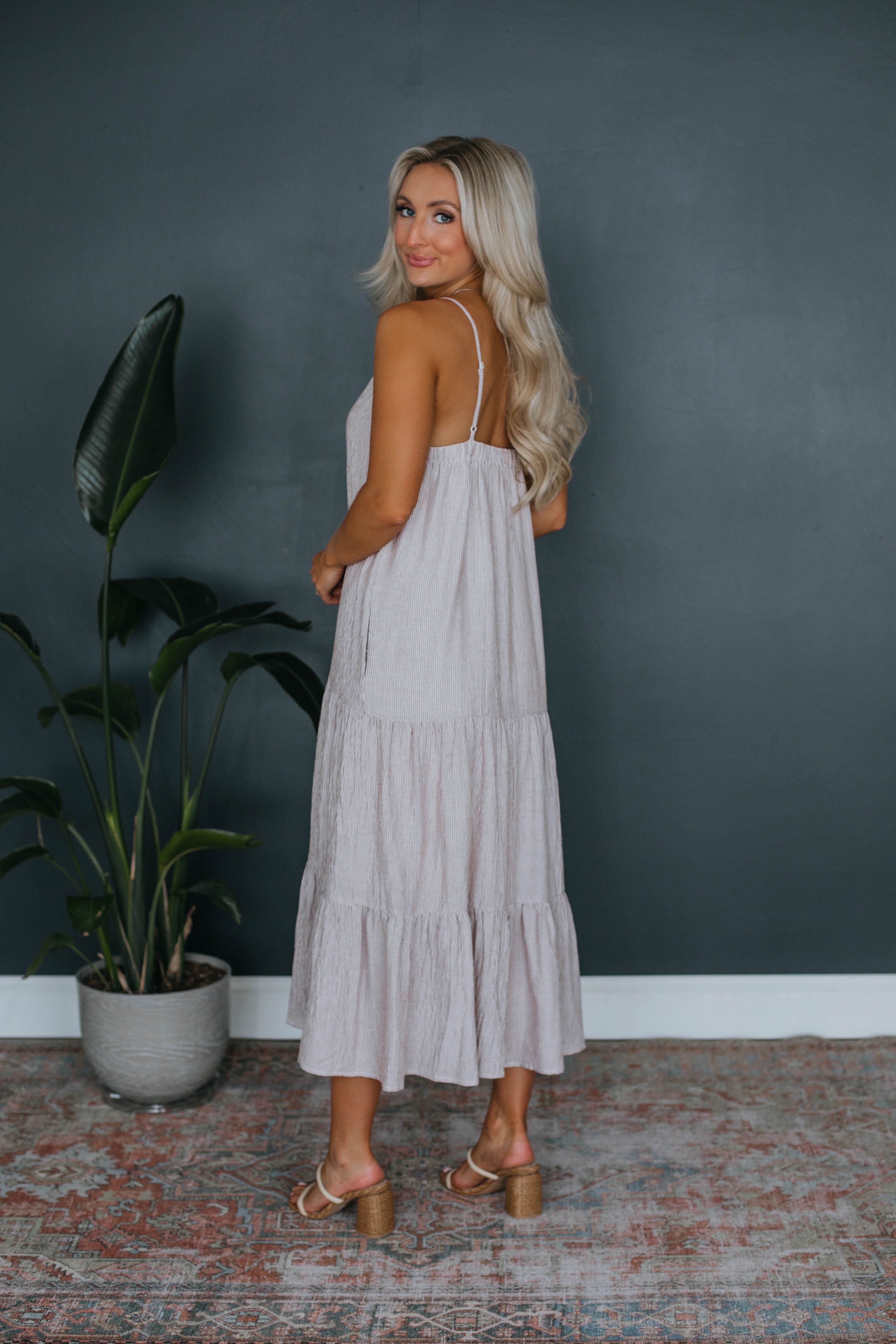 Tricia Midi Dress - Mocha sold by Wild Oak Boutique product image thumbnail 5