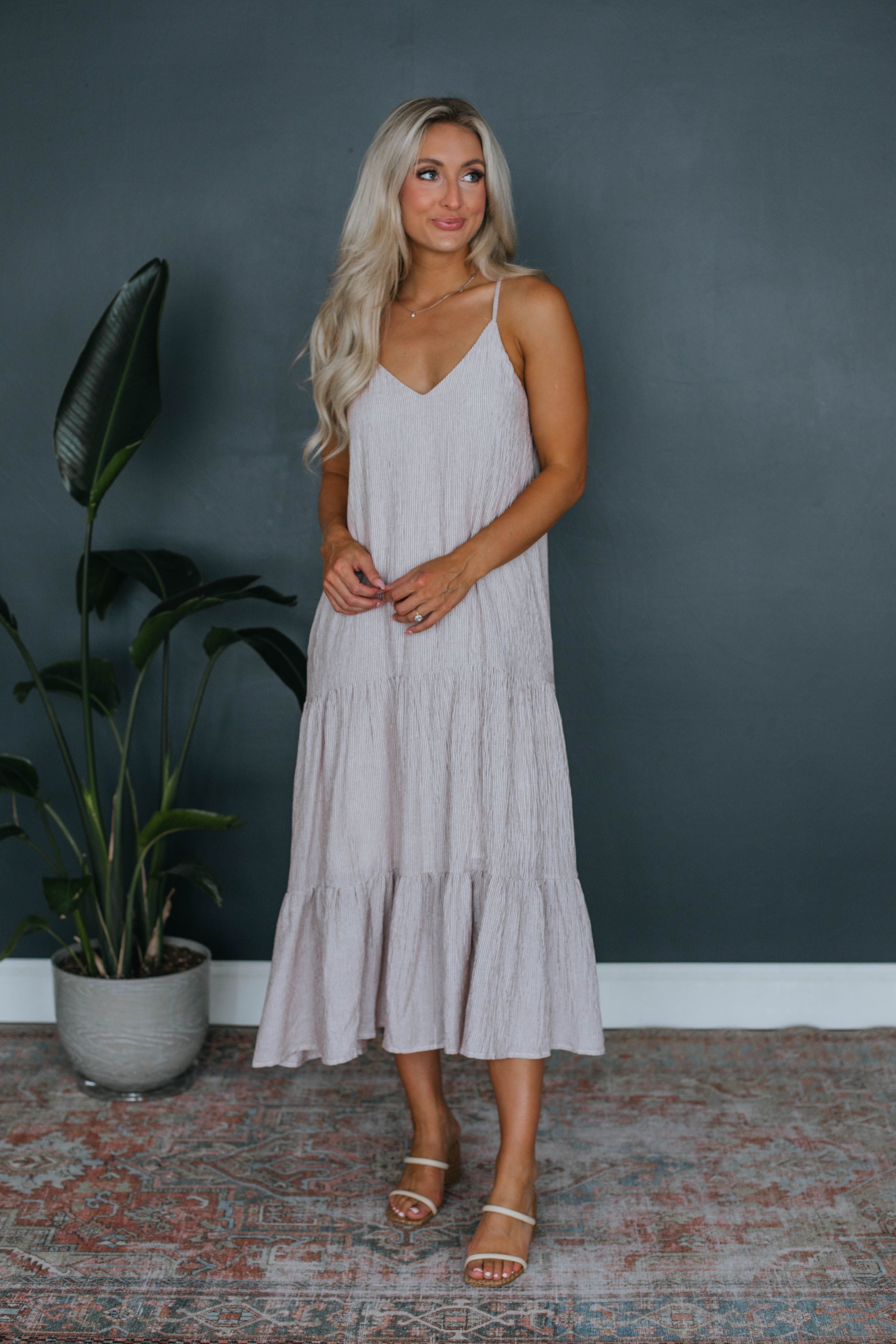 Tricia Midi Dress - Mocha sold by Wild Oak Boutique product image thumbnail 3