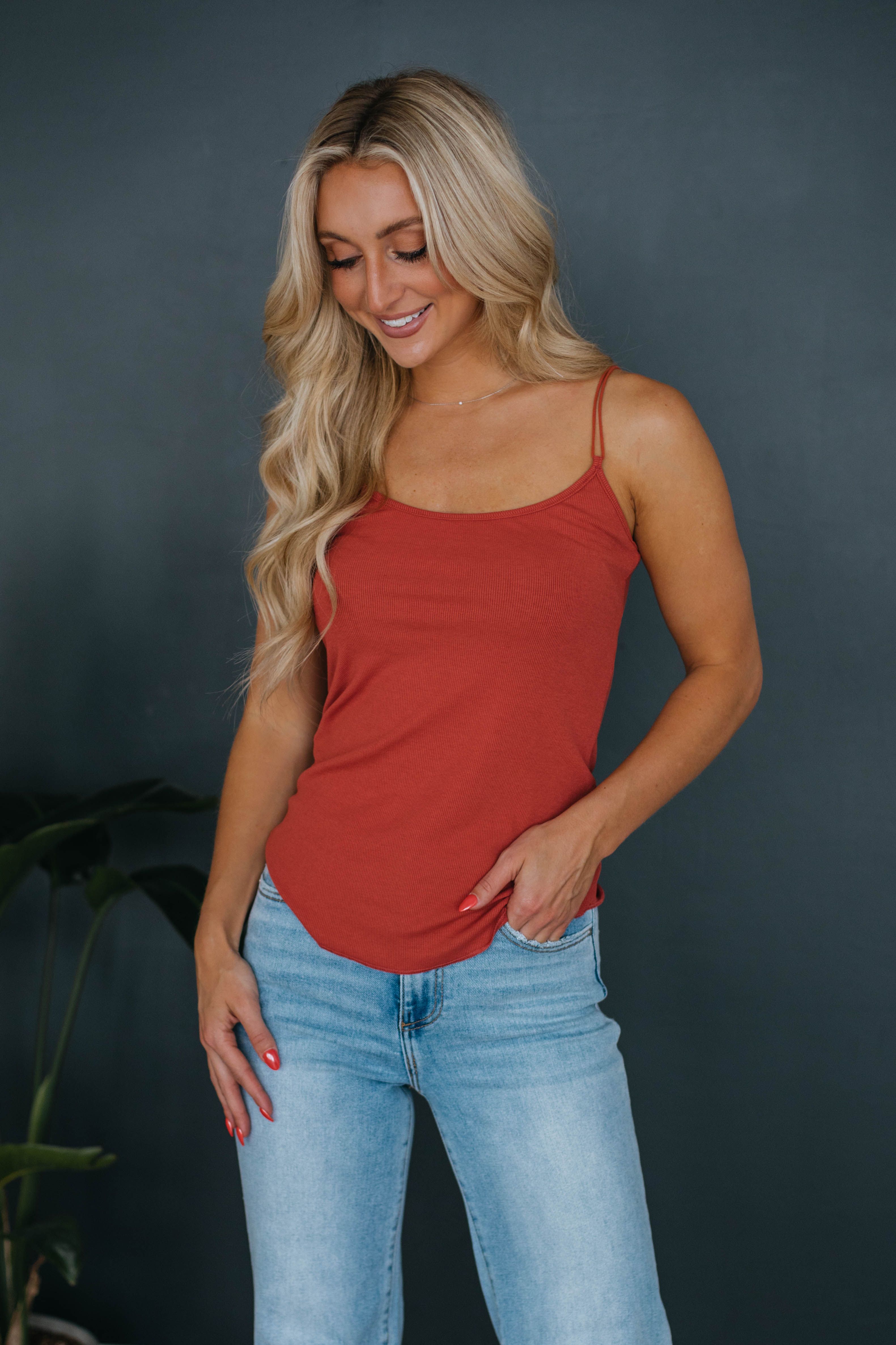 Kamala Ribbed Tank - Sienna sold by Wild Oak Boutique product image thumbnail 5