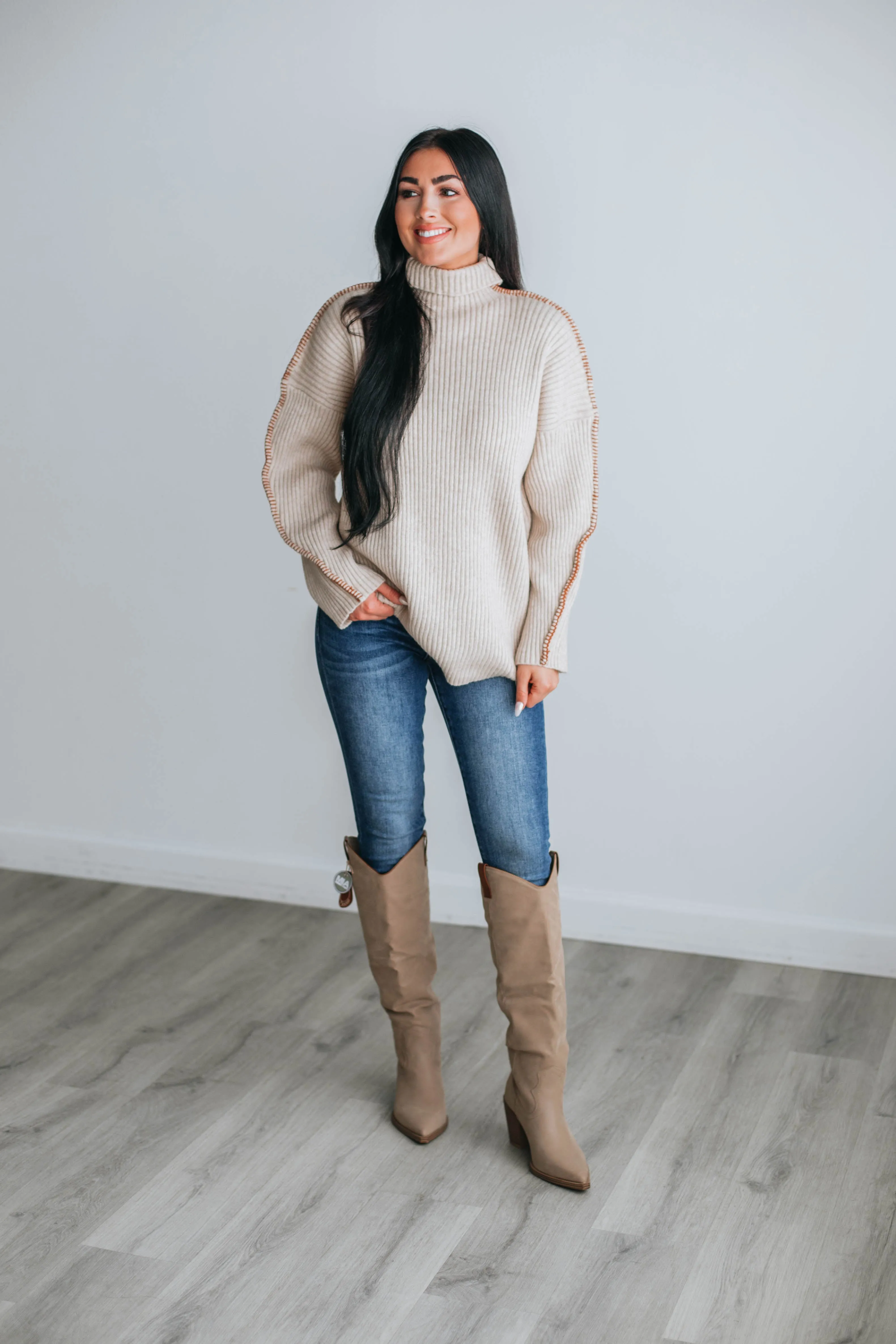 Charvi Mock Neck Sweater sold by Wild Oak Boutique product image thumbnail 3