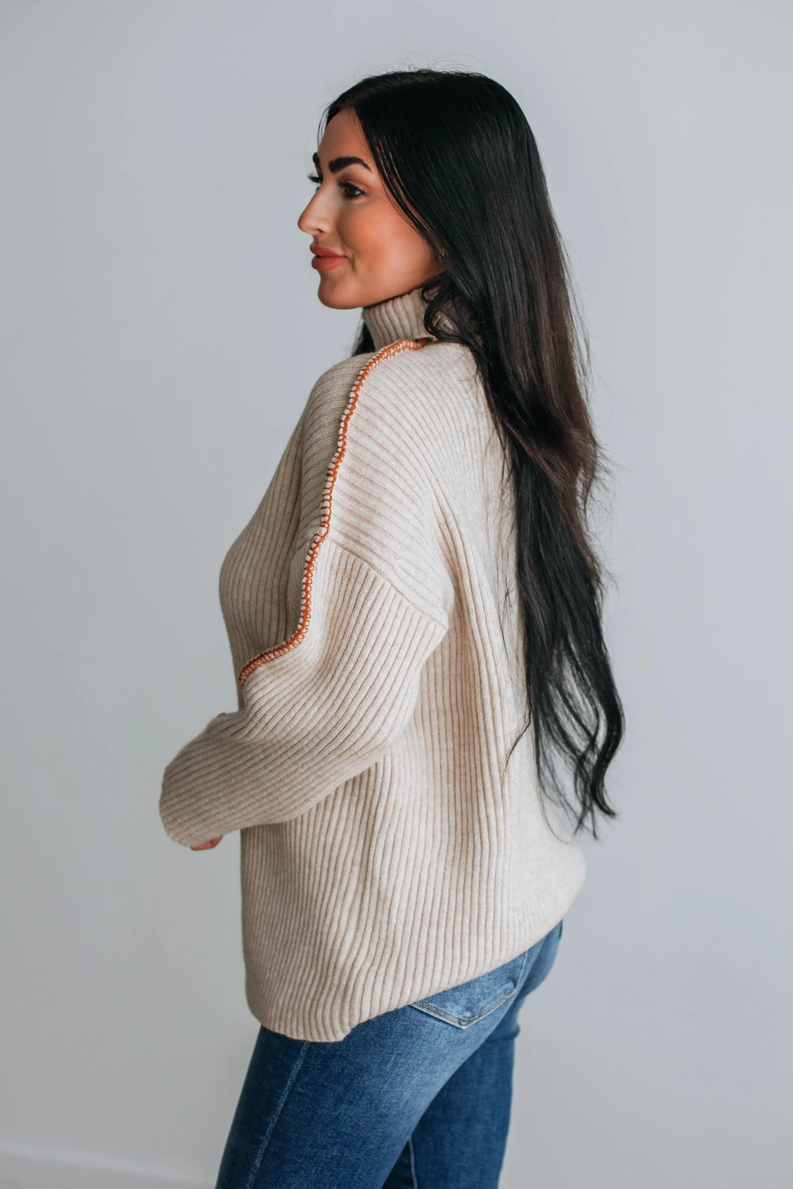 Charvi Mock Neck Sweater sold by Wild Oak Boutique product image thumbnail 5