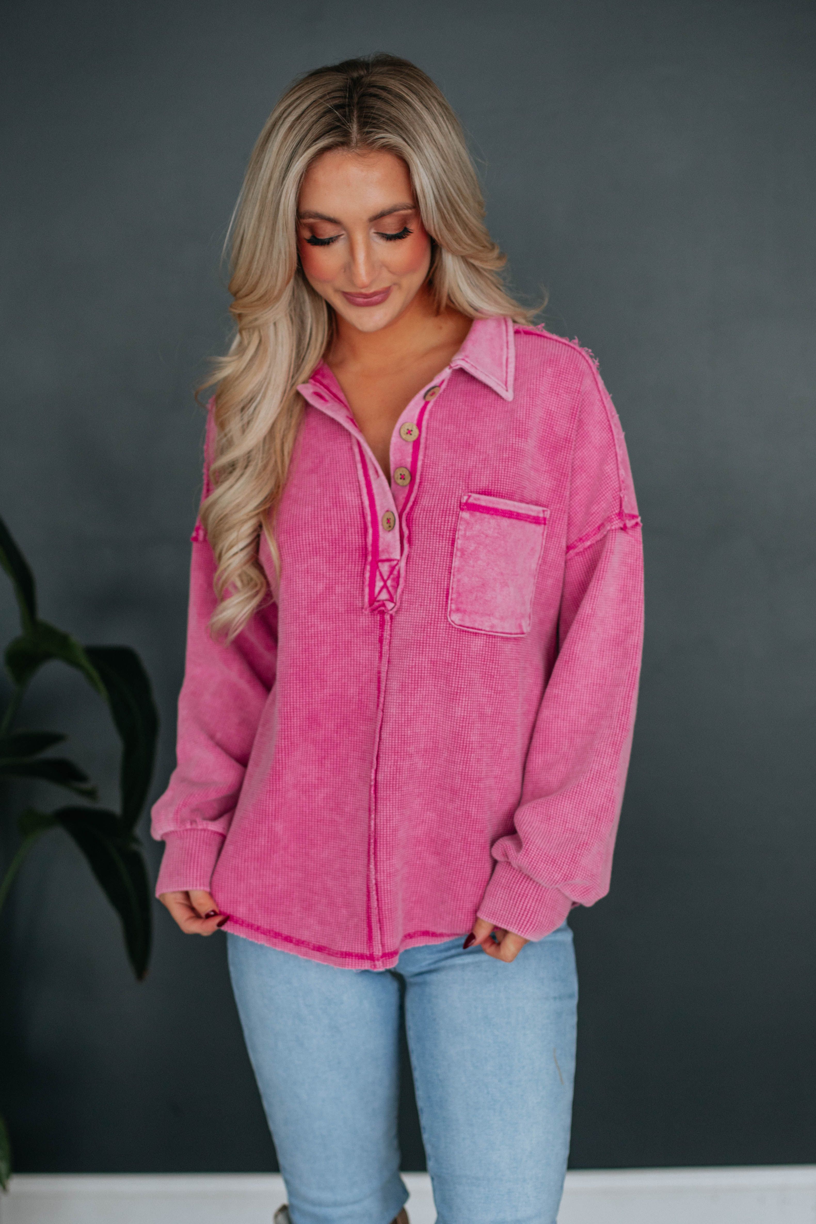 Montley Pullover - Magenta sold by Wild Oak Boutique product image thumbnail 5