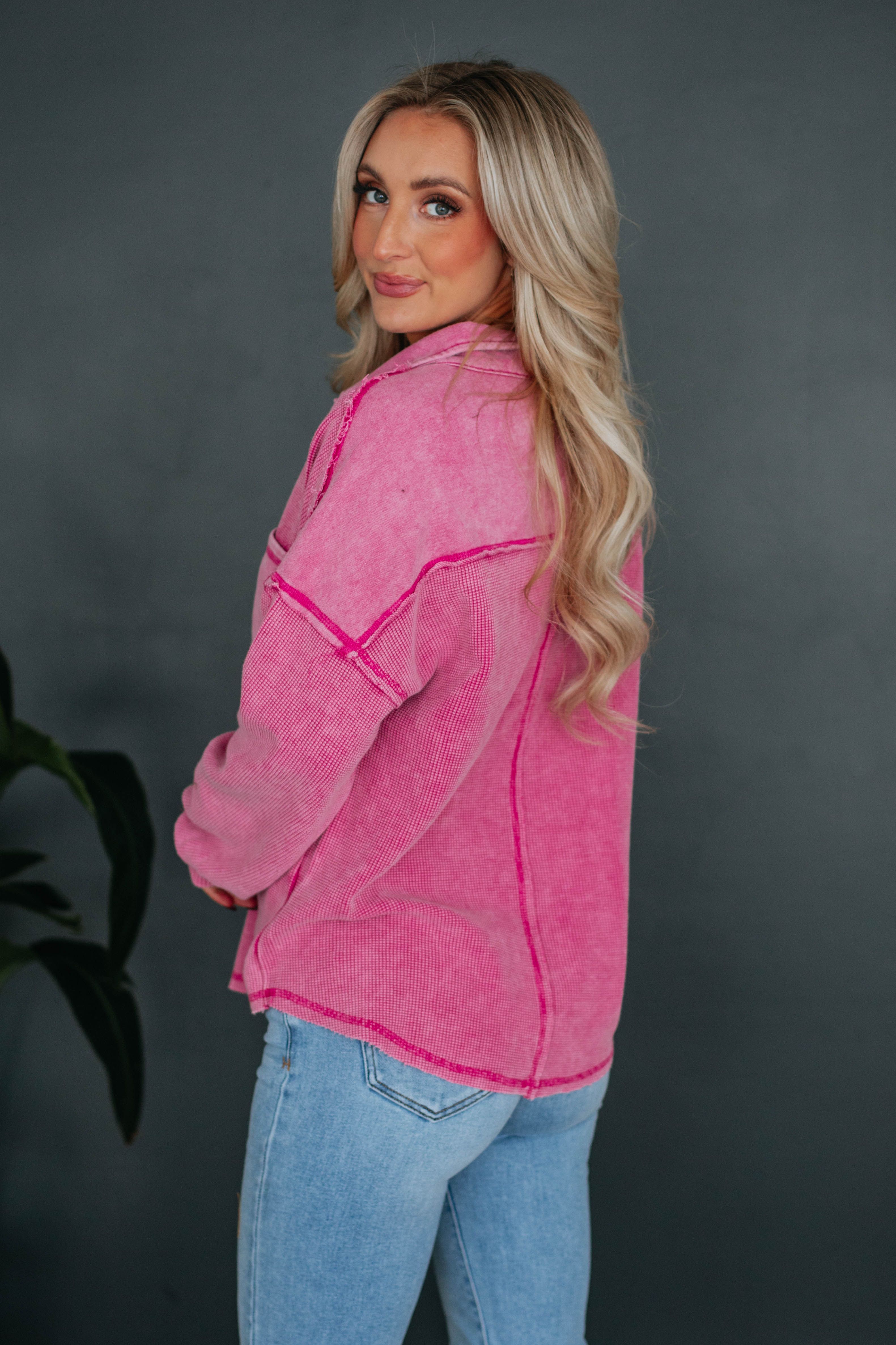 Montley Pullover - Magenta sold by Wild Oak Boutique product image thumbnail 4