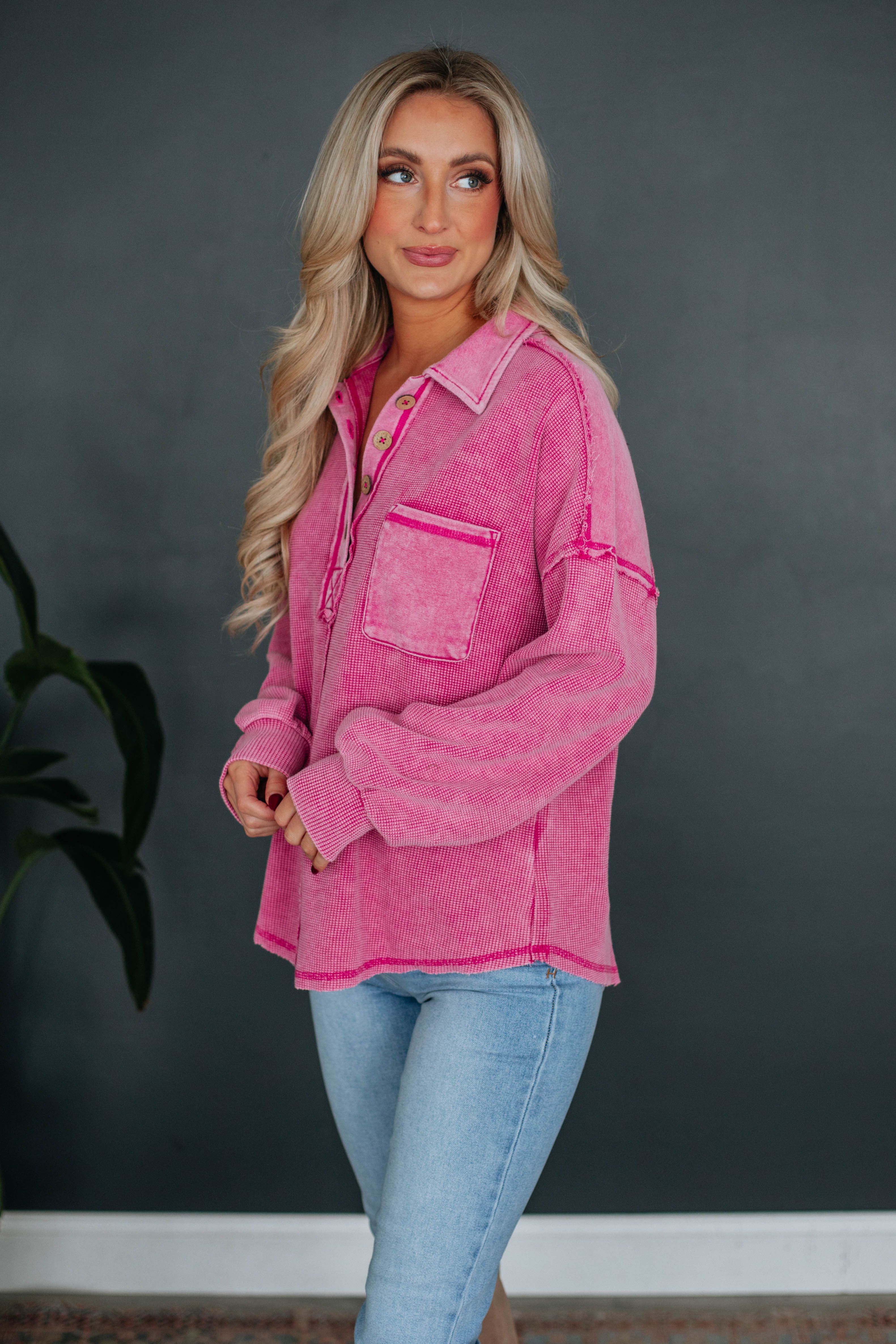 Montley Pullover - Magenta sold by Wild Oak Boutique product image thumbnail 2