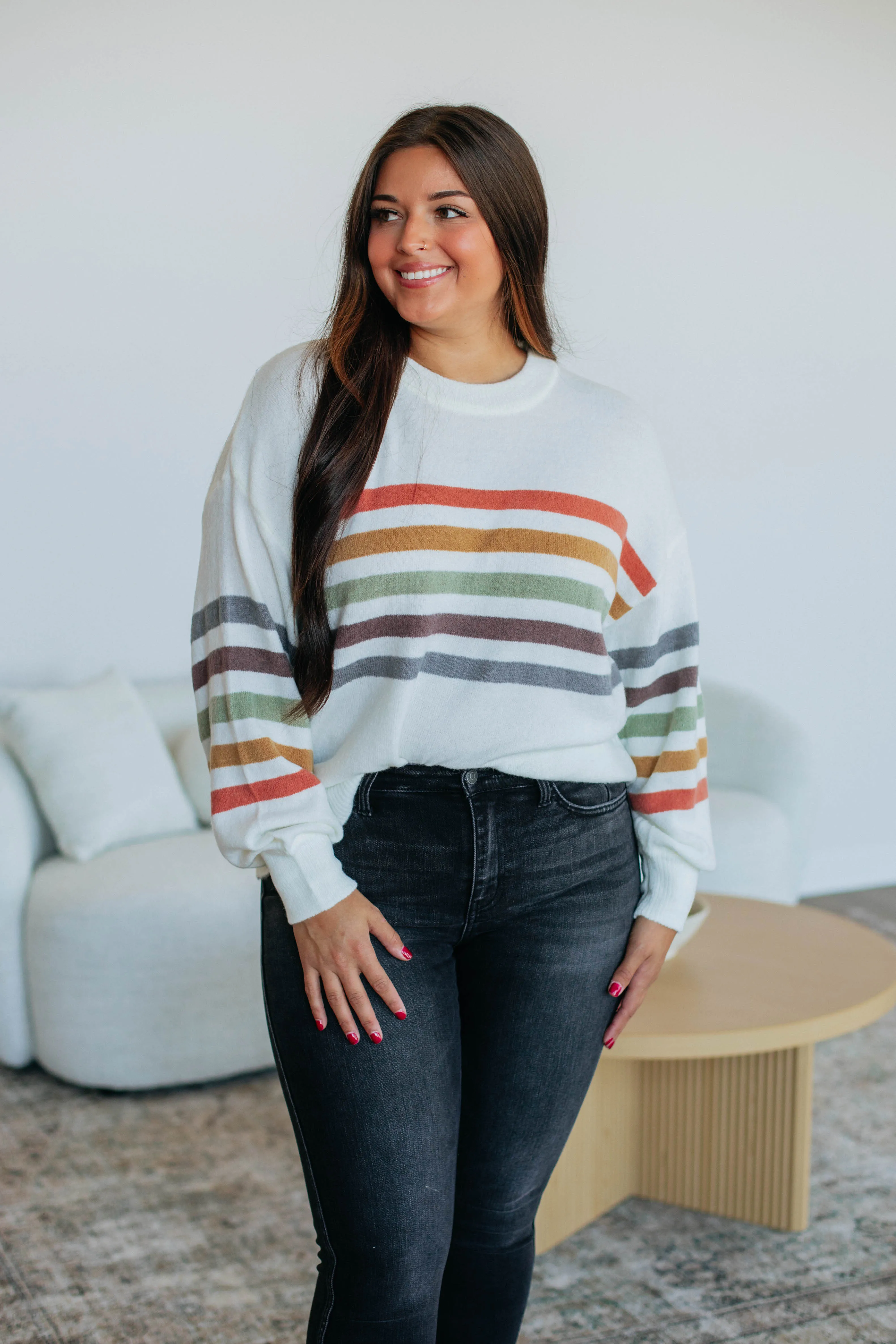 Bridgette Striped Sweater sold by Wild Oak Boutique product image thumbnail 3