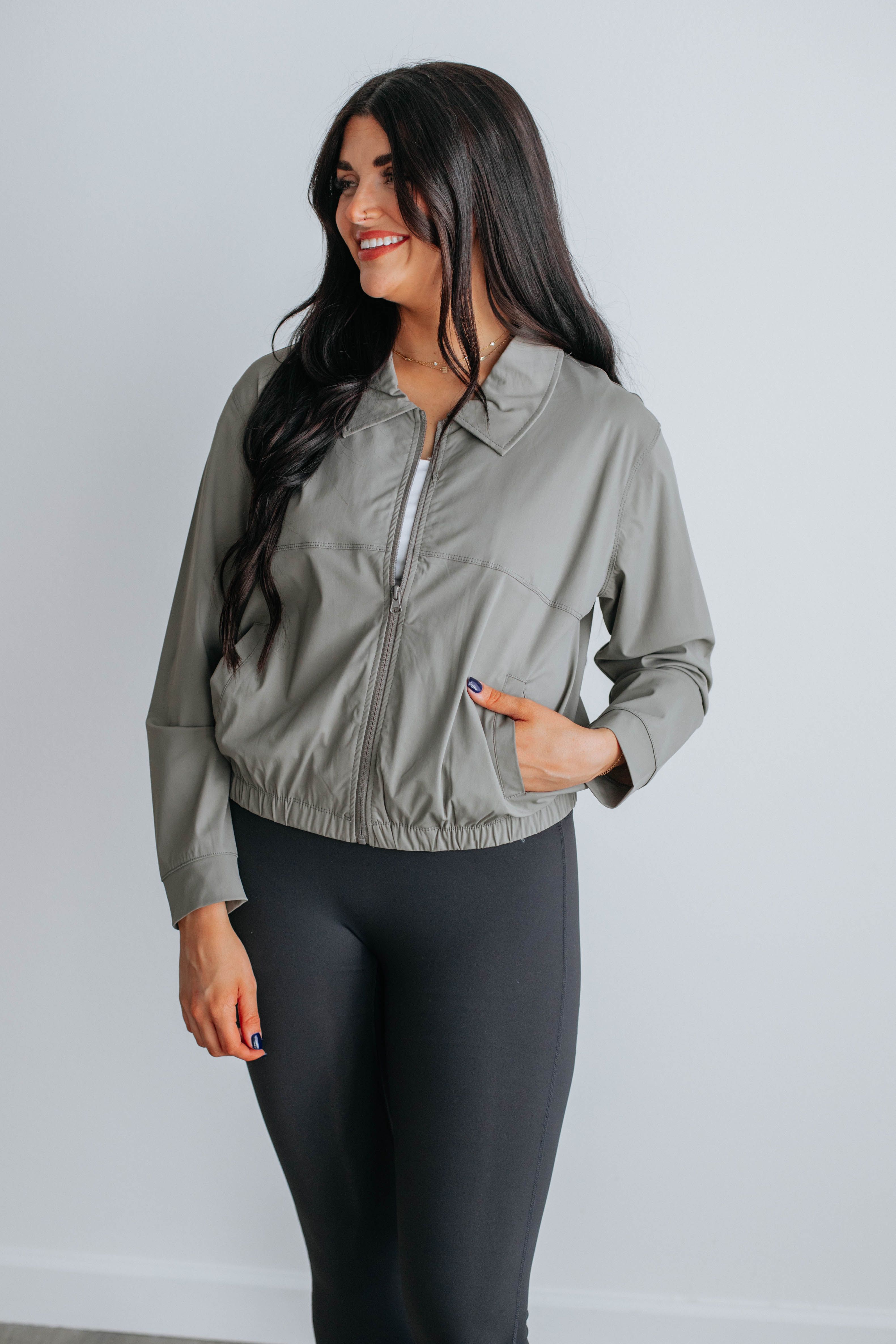 Blaise Active Jacket - Stone sold by Wild Oak Boutique product image thumbnail 2