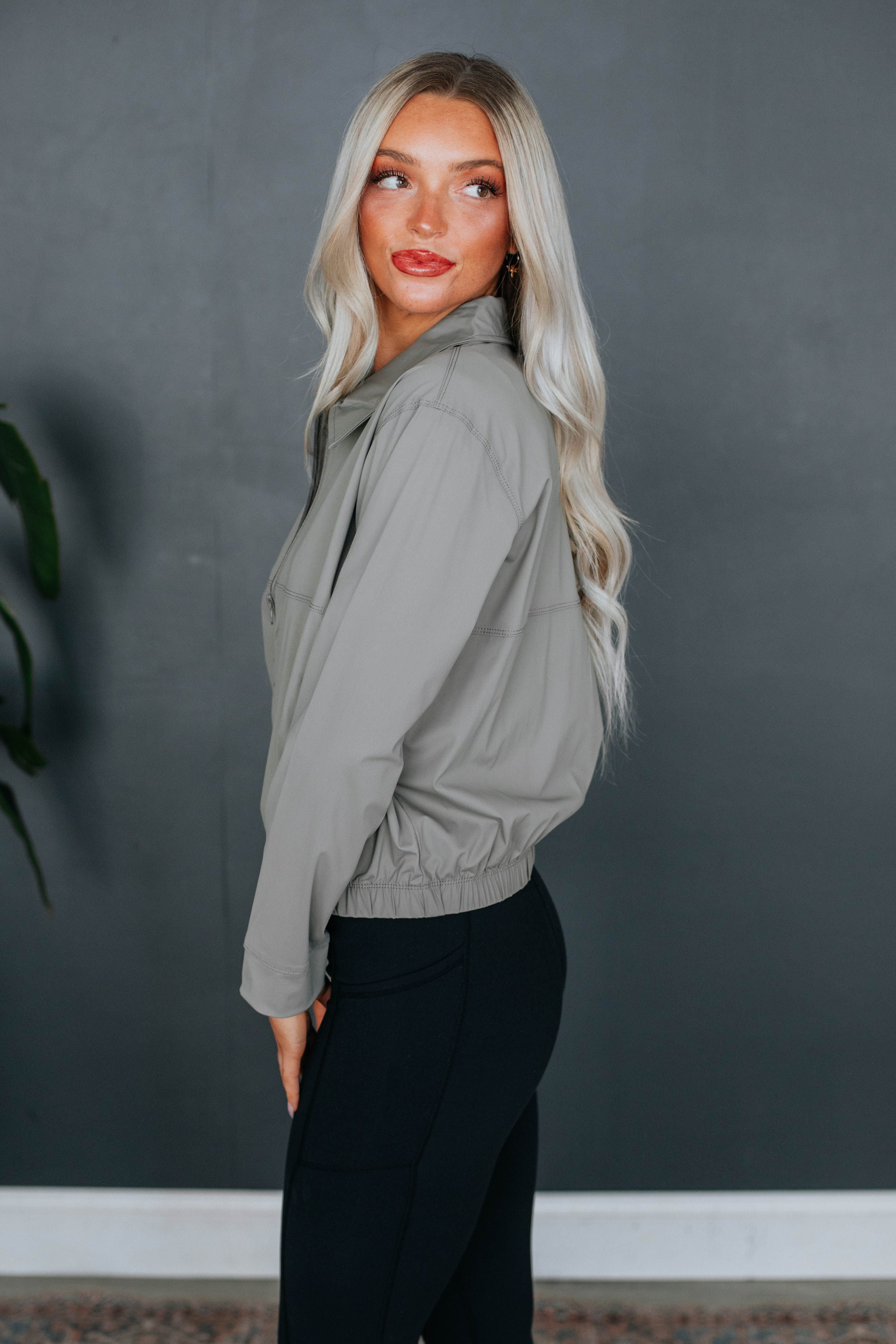 Blaise Active Jacket - Stone sold by Wild Oak Boutique product image thumbnail 4