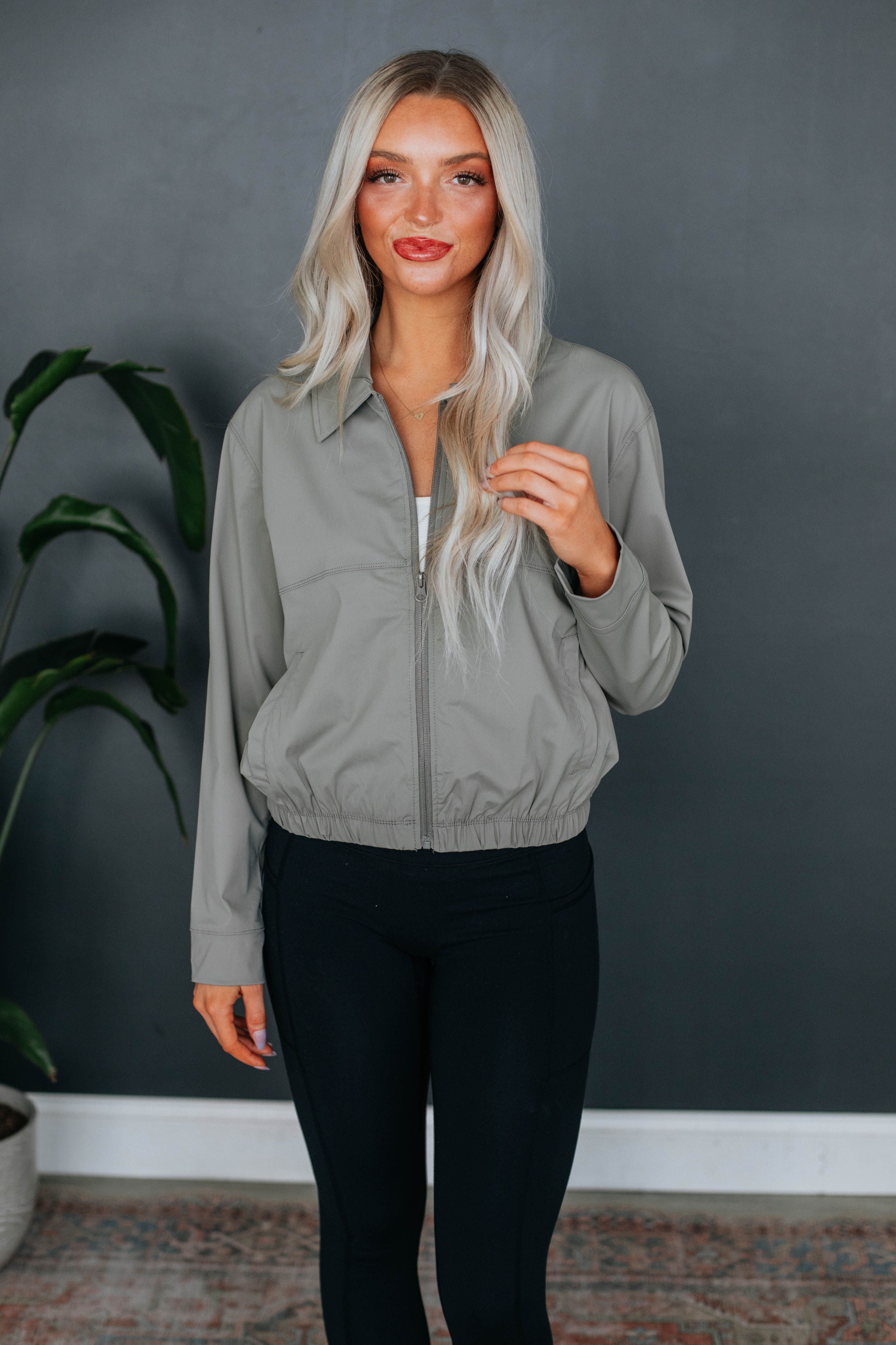 Blaise Active Jacket - Stone sold by Wild Oak Boutique