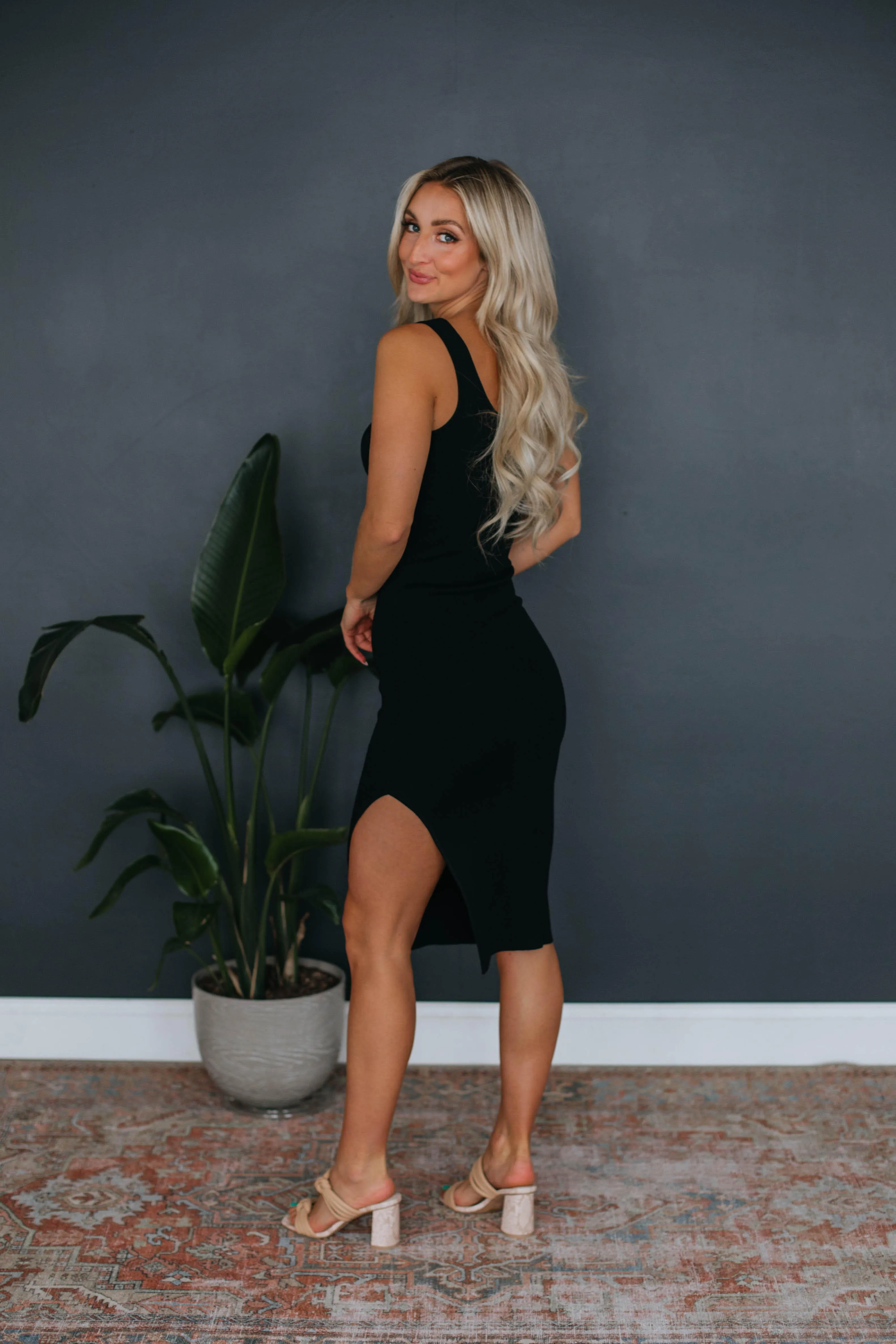 Erikson Midi Dress - Black sold by Wild Oak Boutique product image thumbnail 3