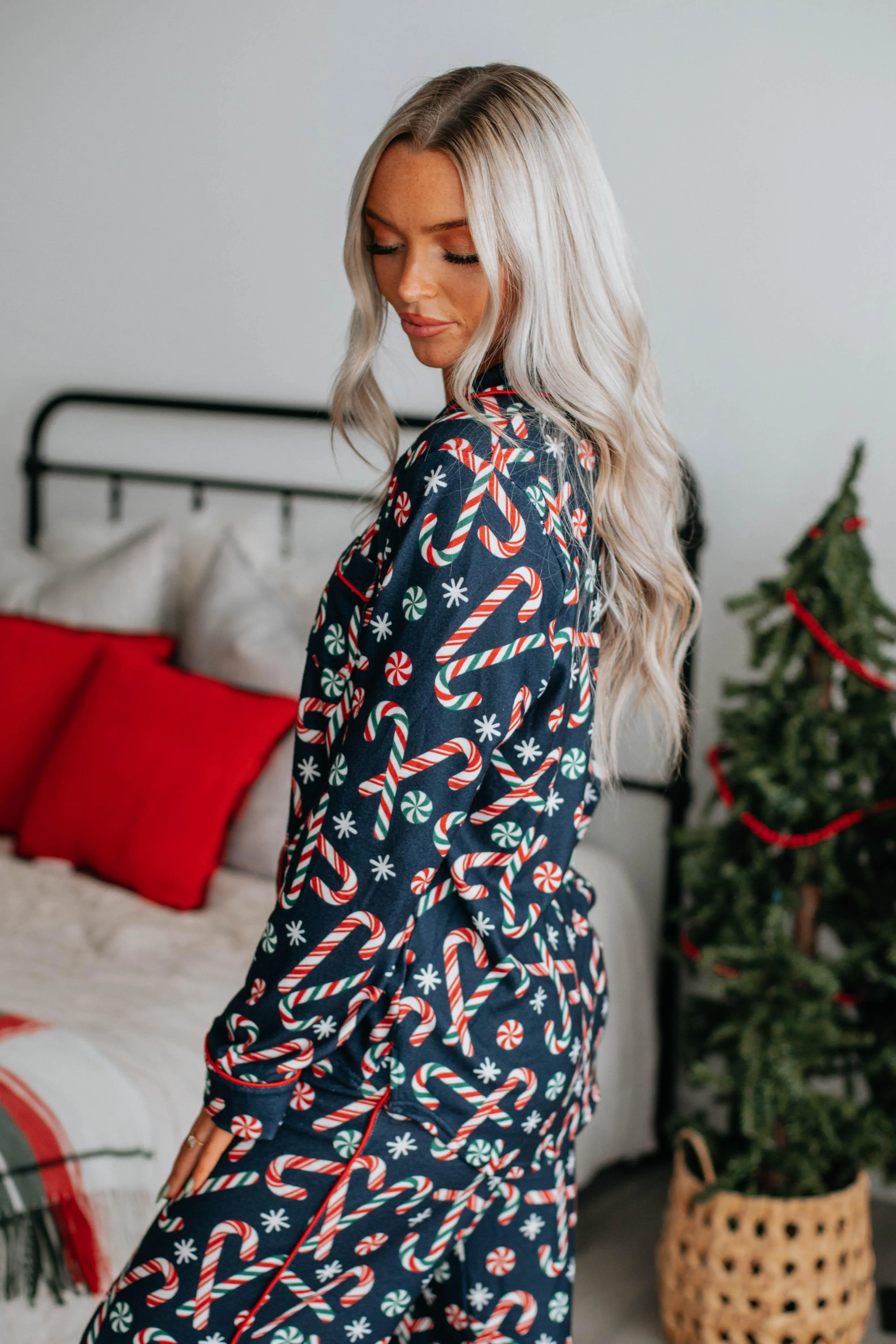 Candy Cane Cutie Pajama Top sold by Wild Oak Boutique product image thumbnail 3