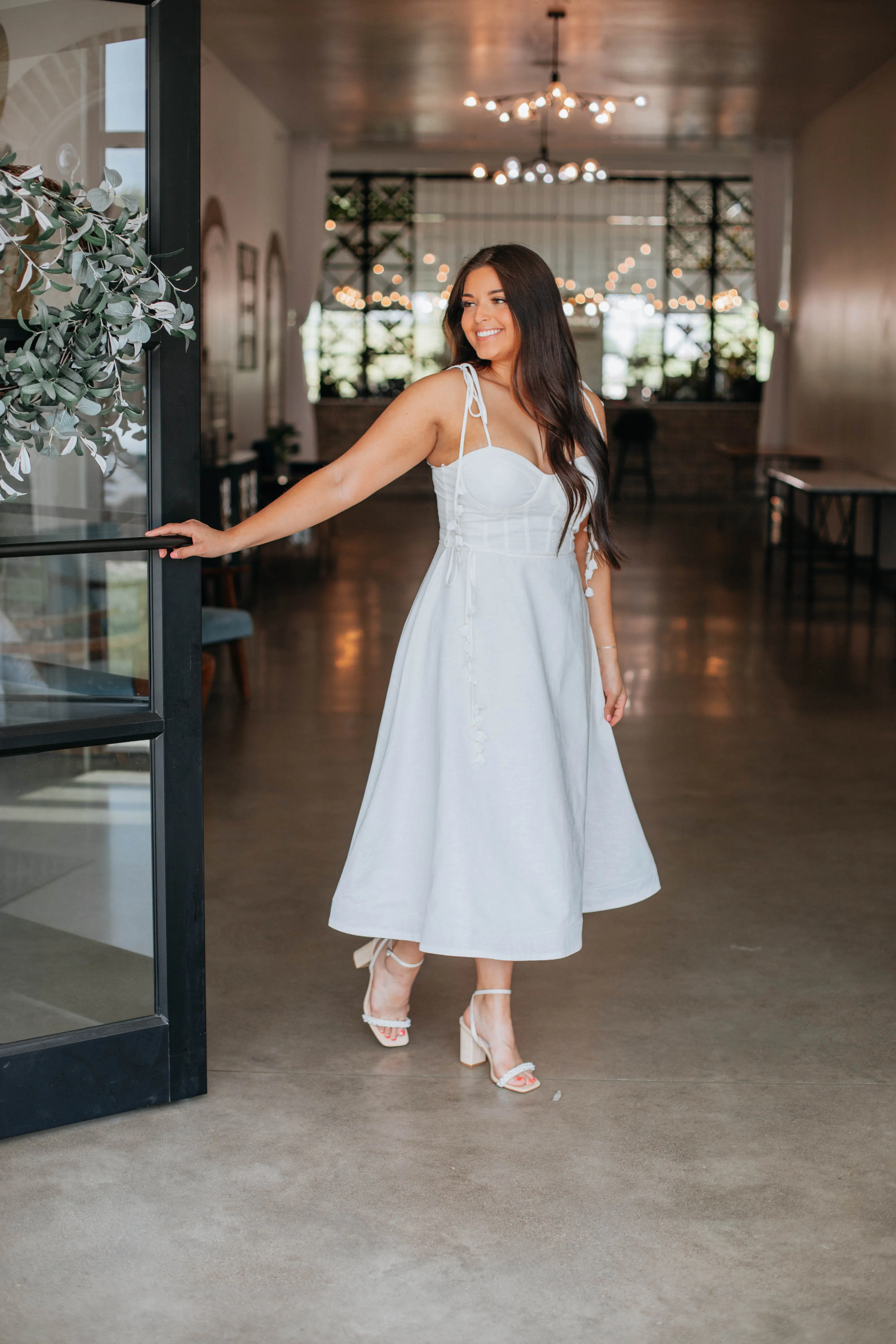 Genevieve Midi Dress sold by Wild Oak Boutique