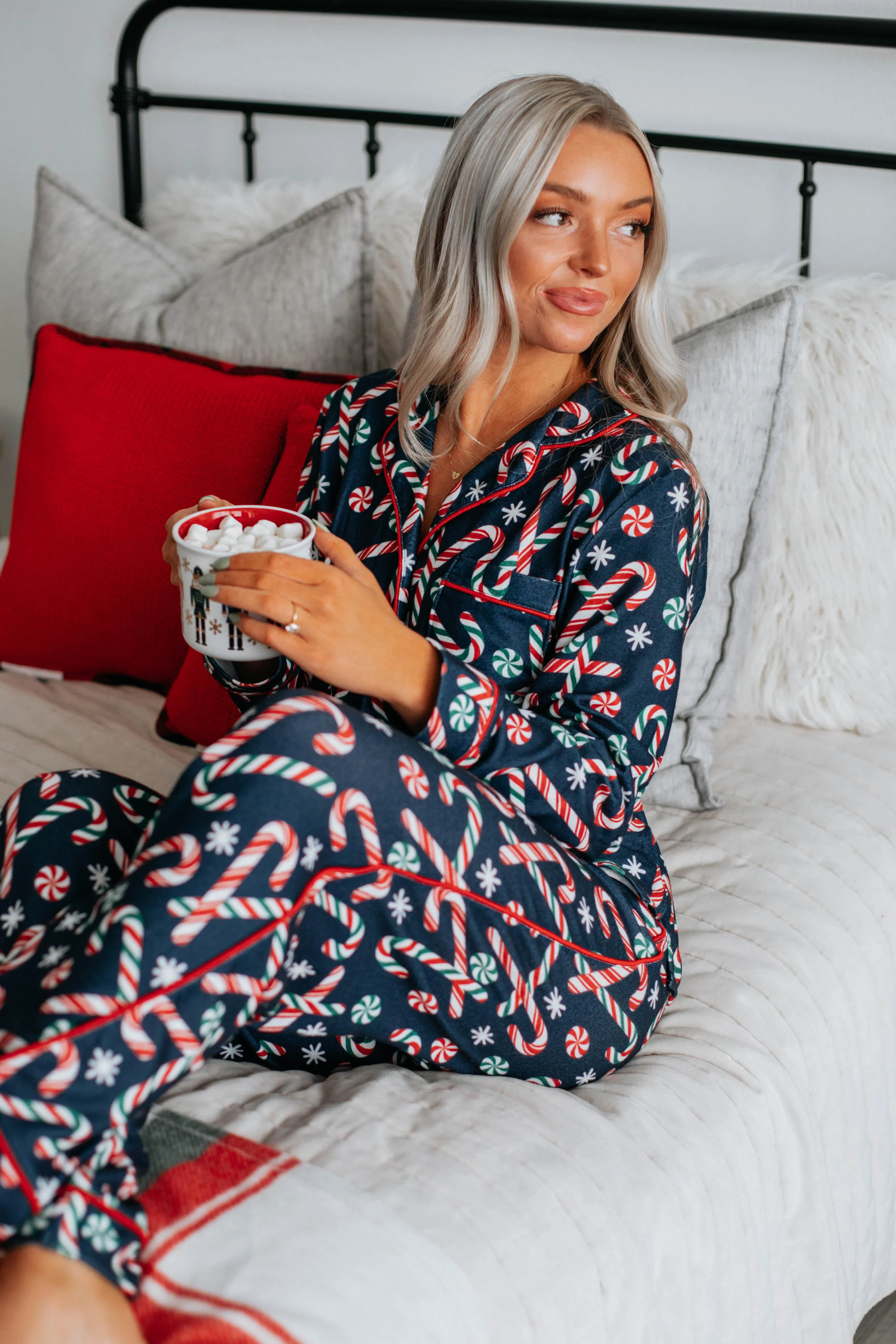 Candy Cane Cutie Pajama Top sold by Wild Oak Boutique product image thumbnail 2