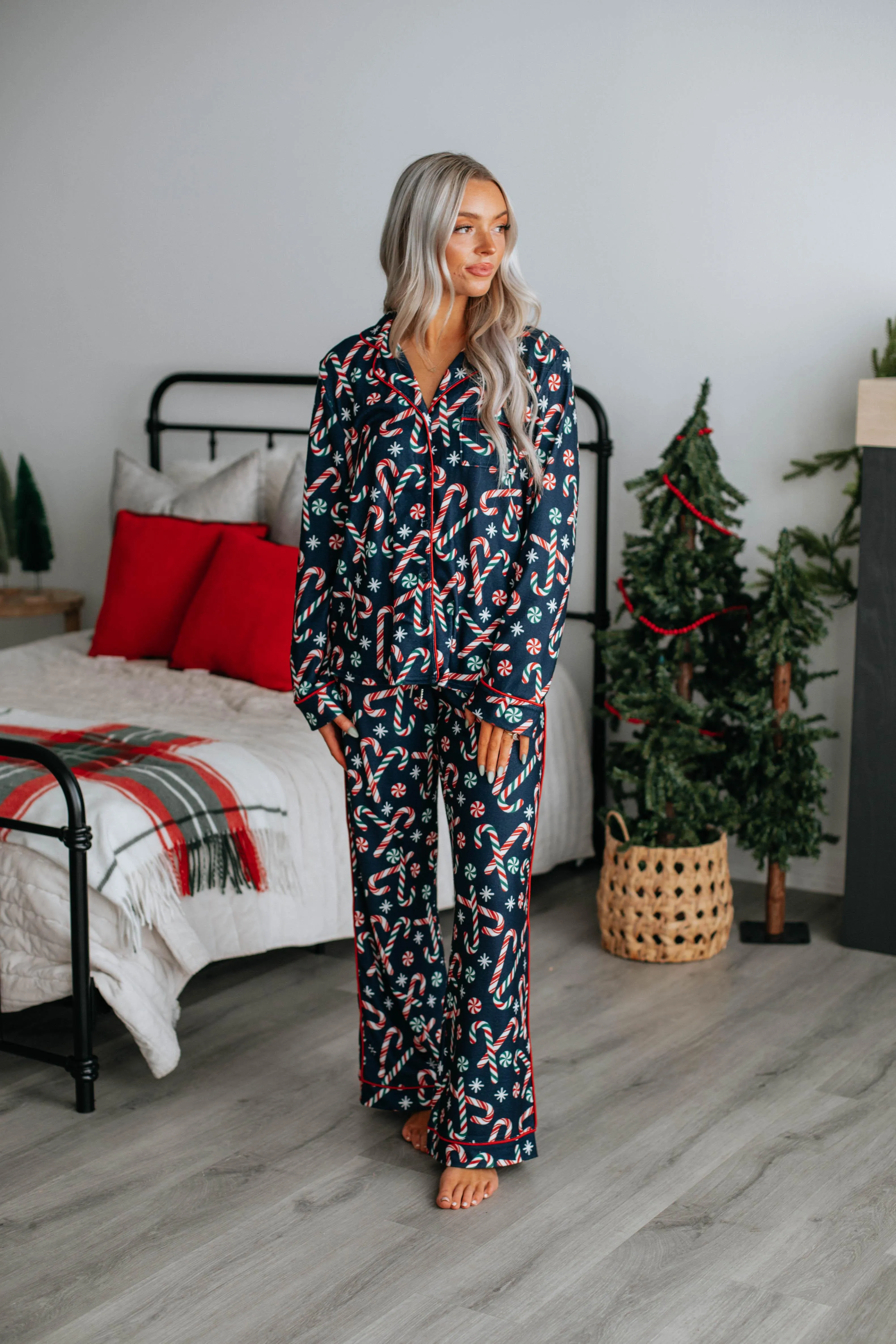 Candy Cane Cutie Pajama Top sold by Wild Oak Boutique product image thumbnail 4