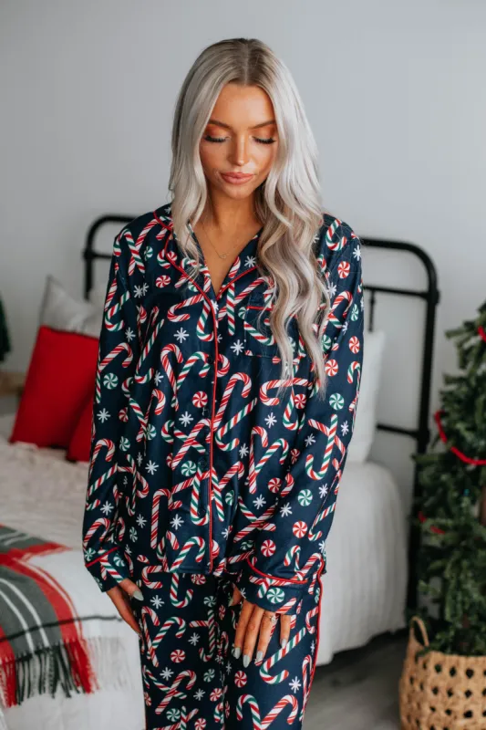 Candy Cane Cutie Pajama Top sold by Wild Oak Boutique