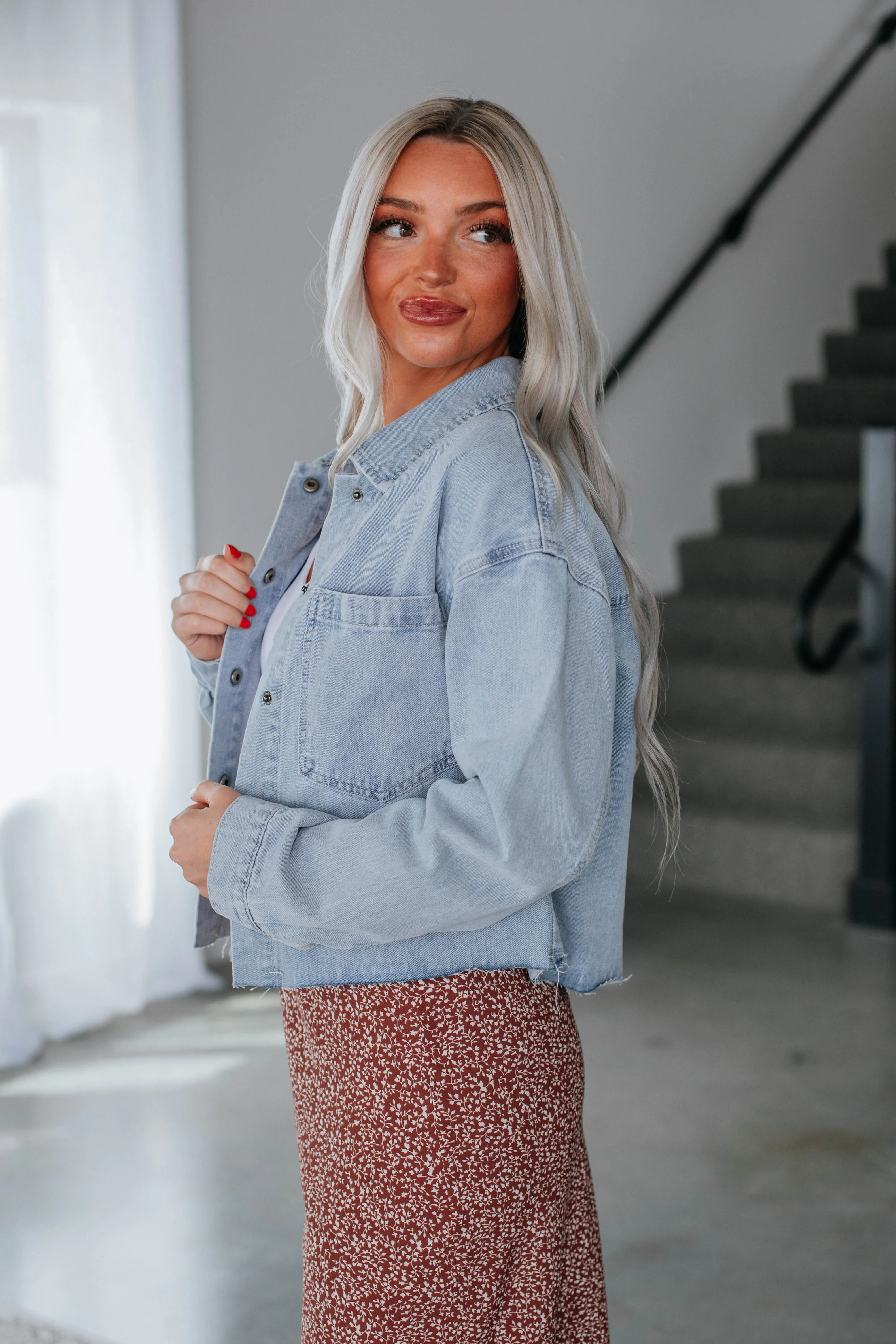 Chrysa Denim Jacket sold by Wild Oak Boutique product image thumbnail 2