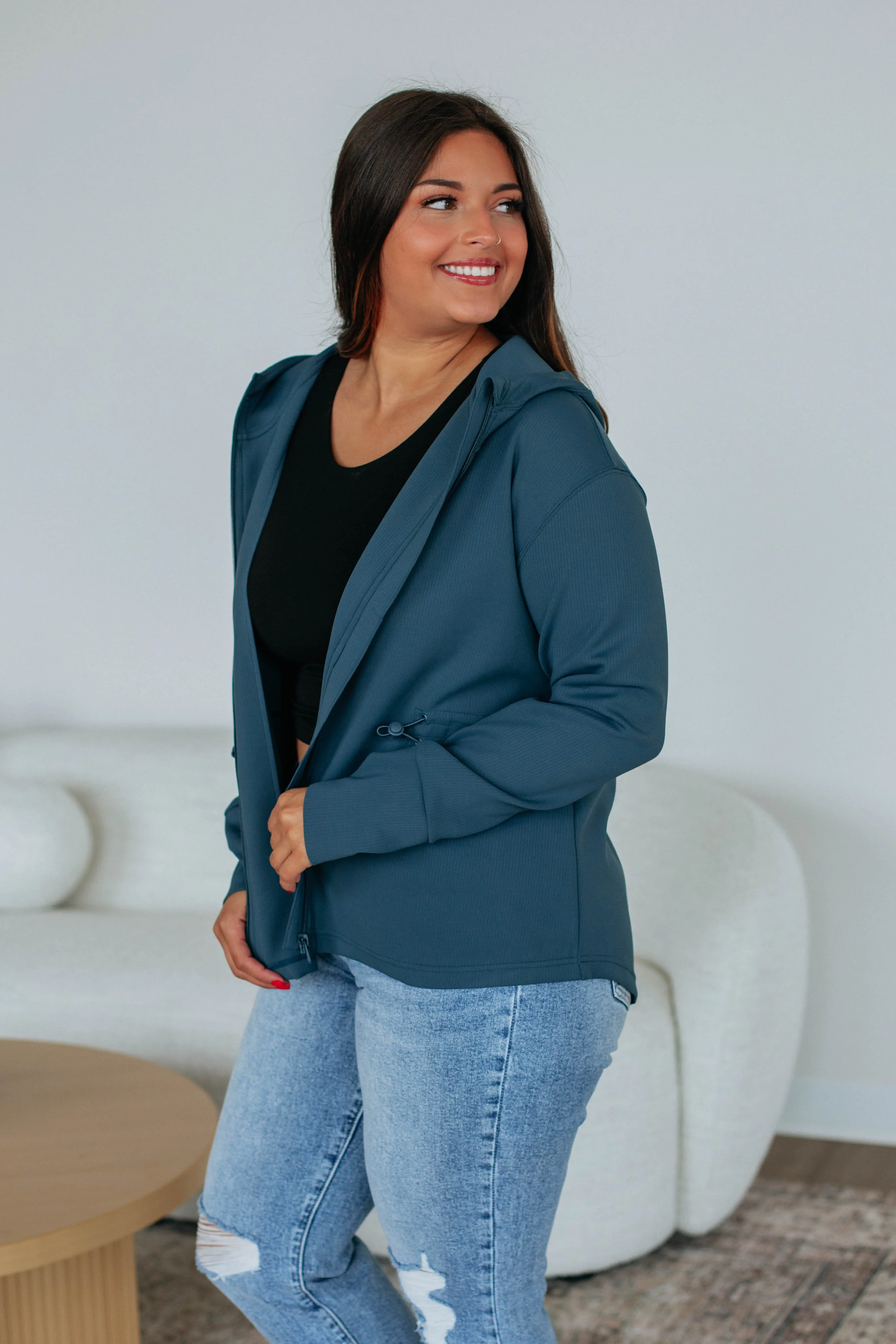 Cute & Casual Jacket - Peacock sold by Wild Oak Boutique product image thumbnail 5