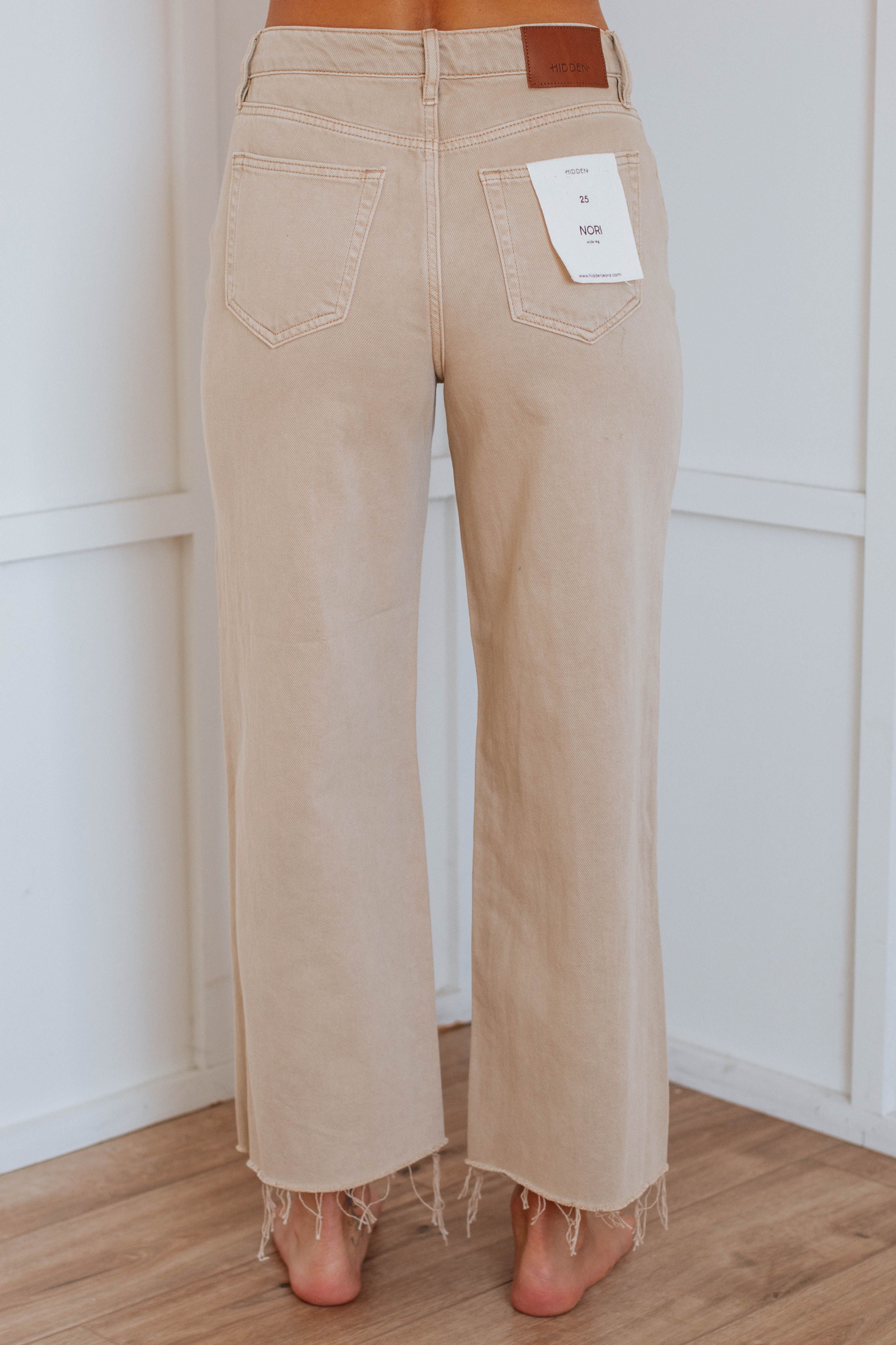 Nori Hidden Jeans - Khaki sold by Wild Oak Boutique product image thumbnail 4