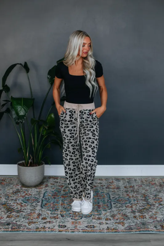 Zephi Knit Pants - Taupe sold by Wild Oak Boutique