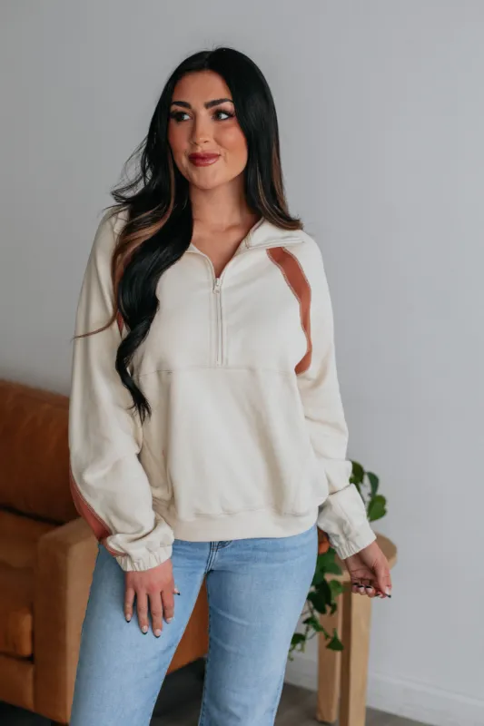 Indira Pullover - Cream sold by Wild Oak Boutique
