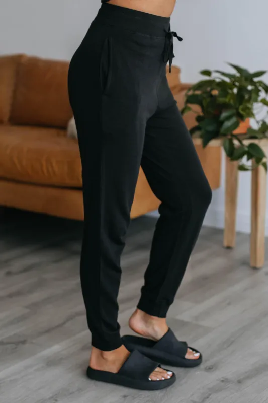 Merritt Lounge Joggers - Black sold by Wild Oak Boutique