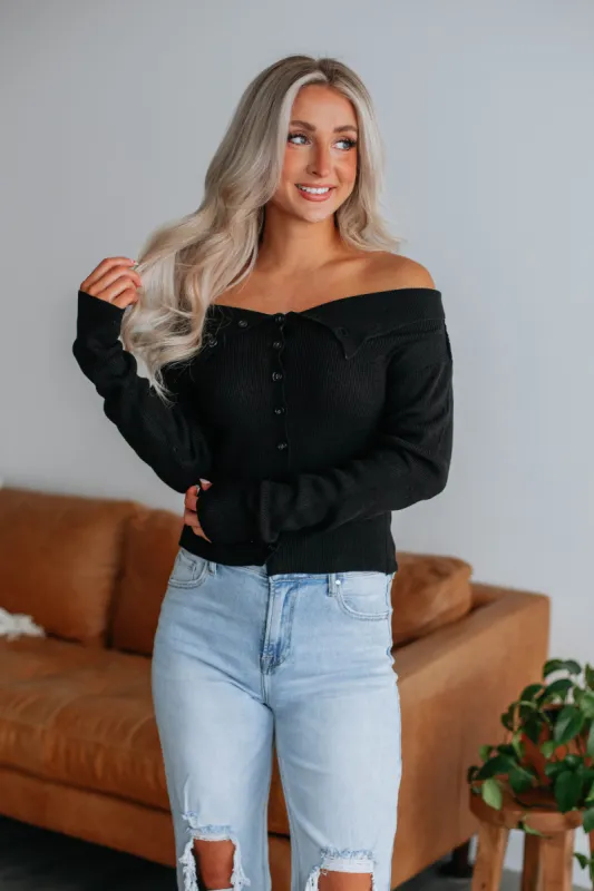 Stellan Knit Top - Black sold by Wild Oak Boutique