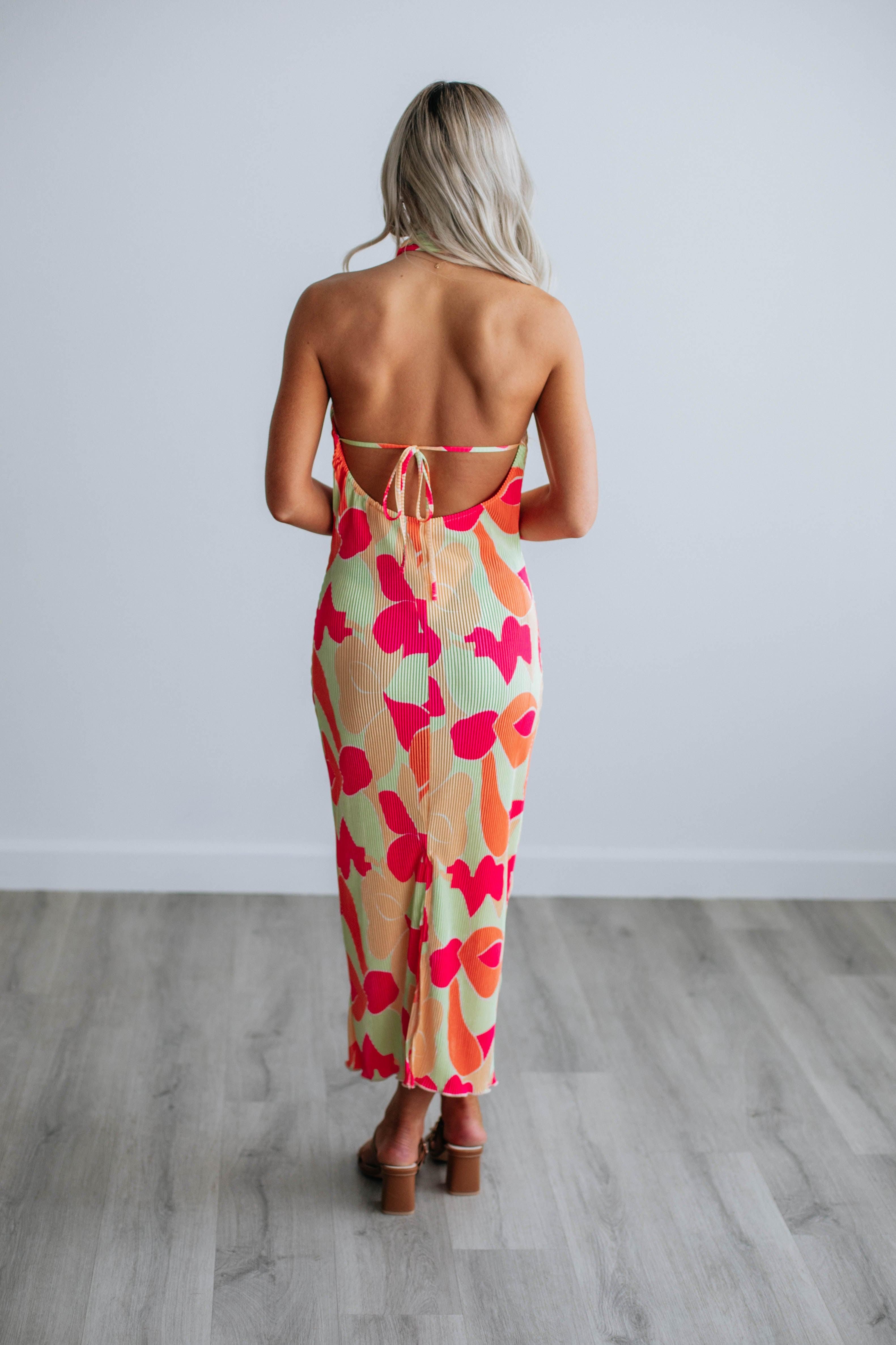 Vibrant Getaway Midi Dress sold by Wild Oak Boutique product image thumbnail 3