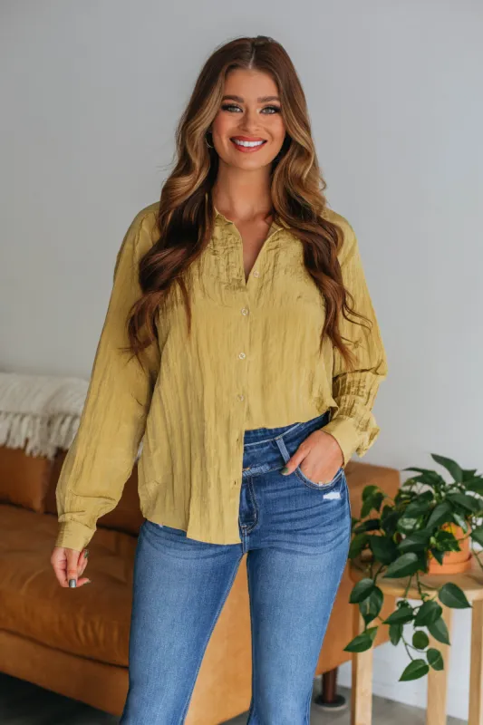 Maxine Textured Button Down sold by Wild Oak Boutique
