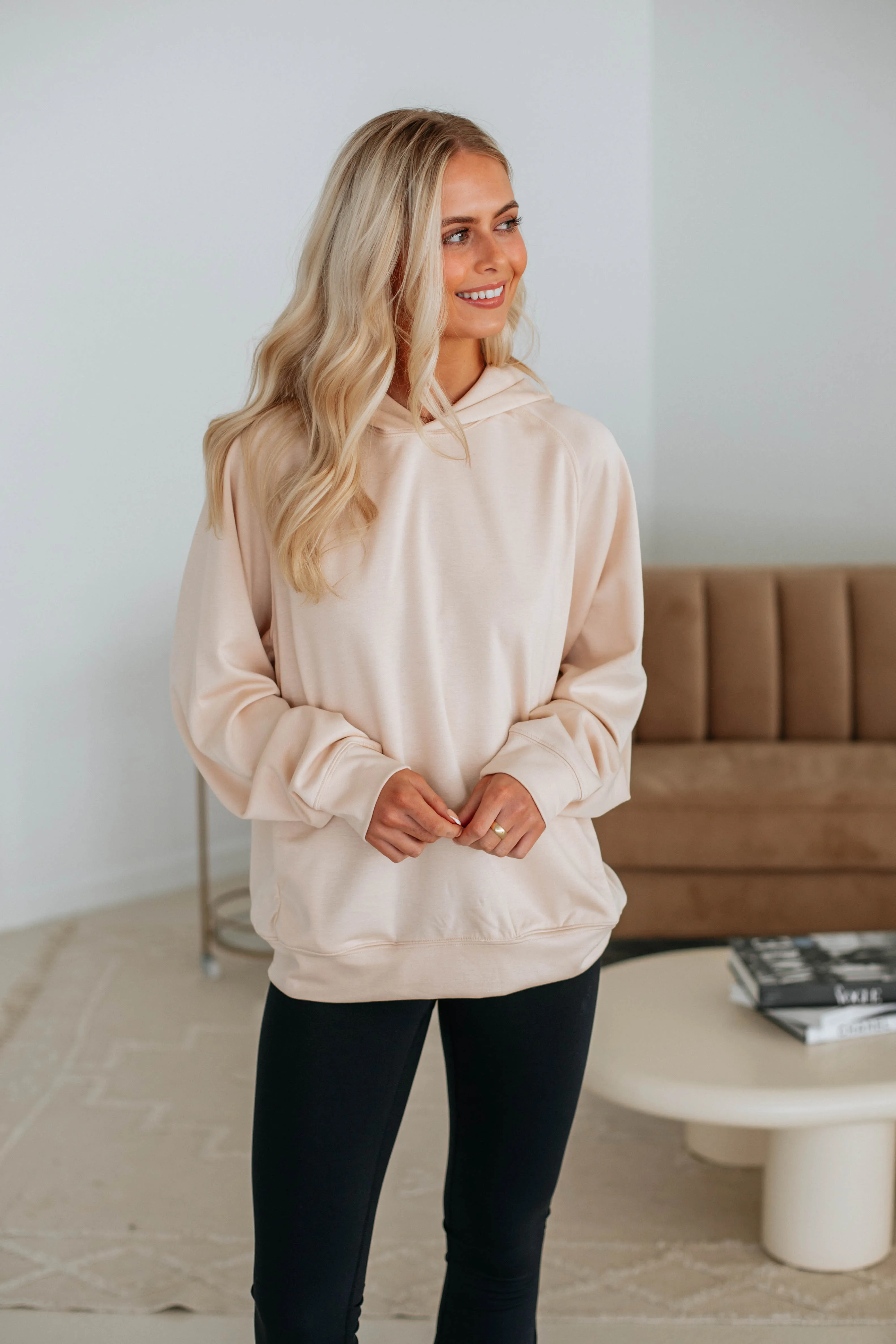 Daniella Hoodie - Natural sold by Wild Oak Boutique