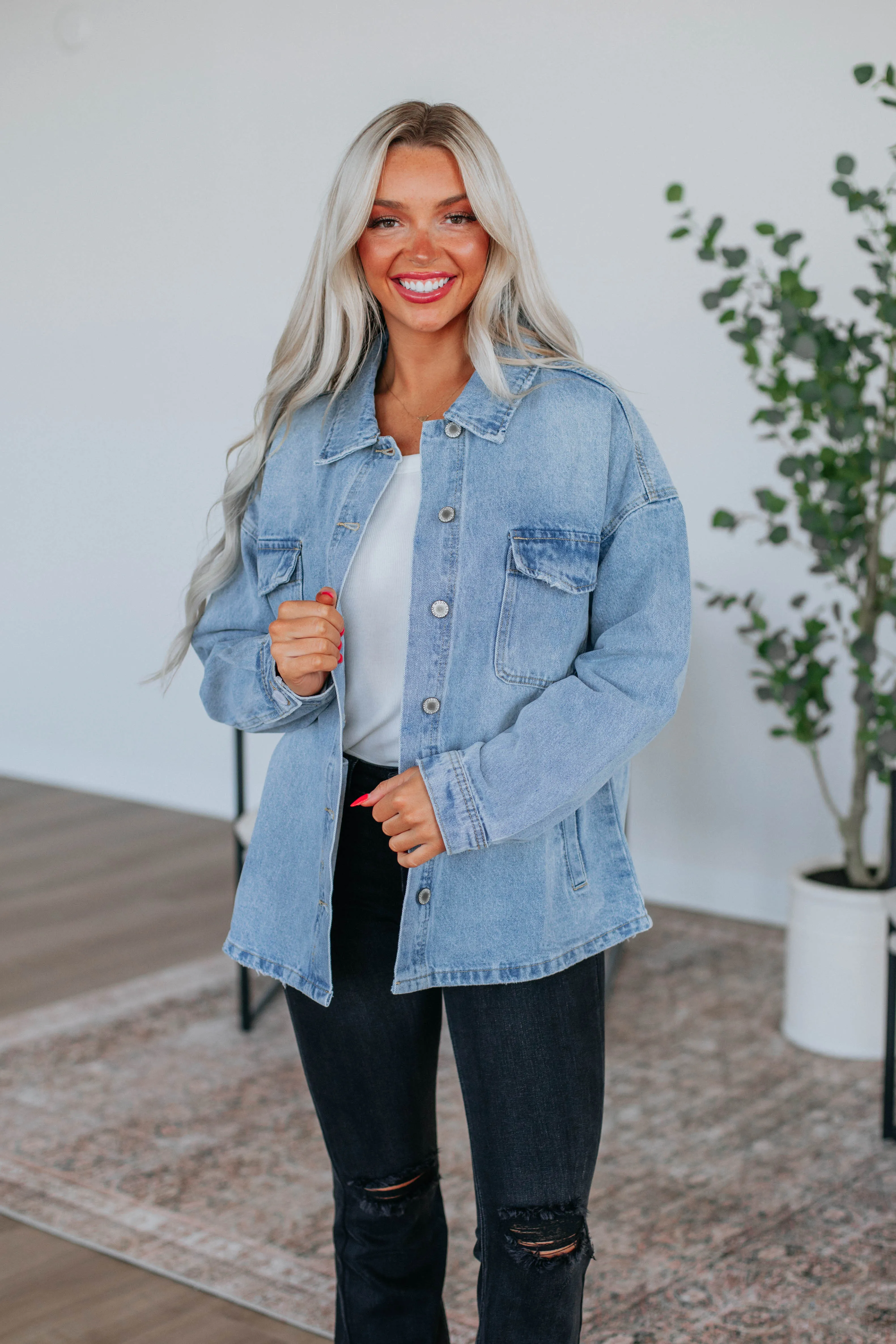 Robyn Denim Jacket sold by Wild Oak Boutique product image thumbnail 3