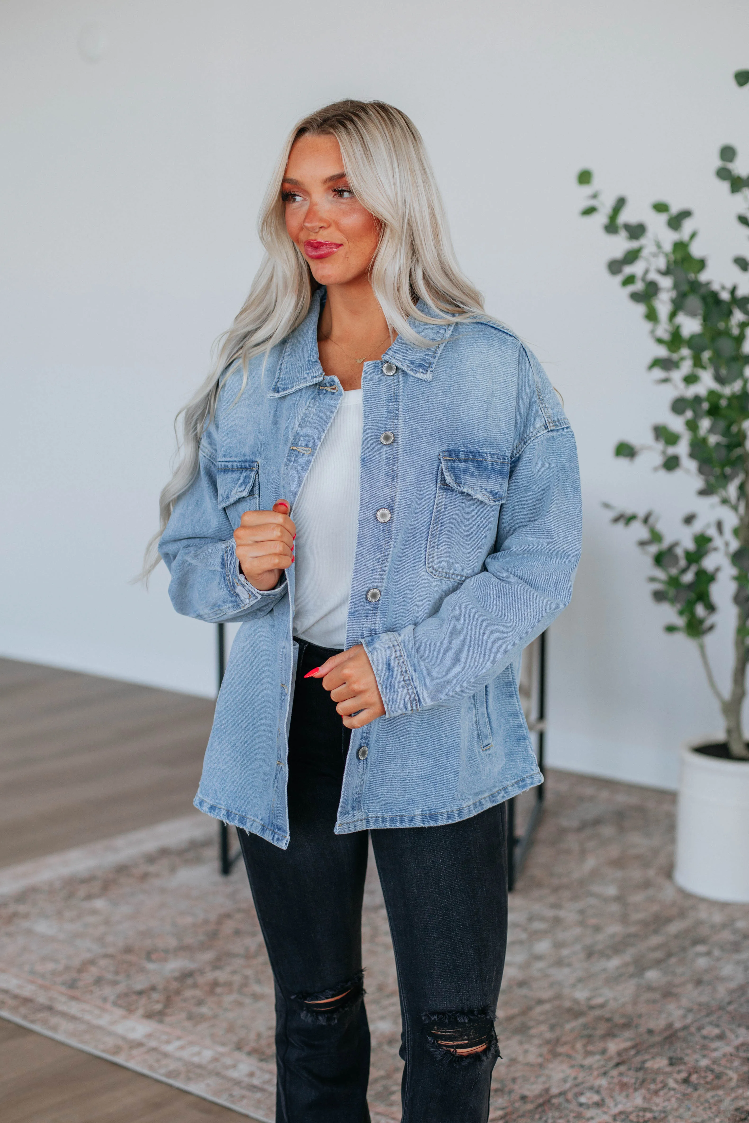 Robyn Denim Jacket sold by Wild Oak Boutique product image thumbnail 4