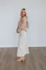 Joy Denim Skirt - Beige sold by Wild Oak Boutique