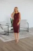 Carina Midi Dress - Merlot sold by Wild Oak Boutique